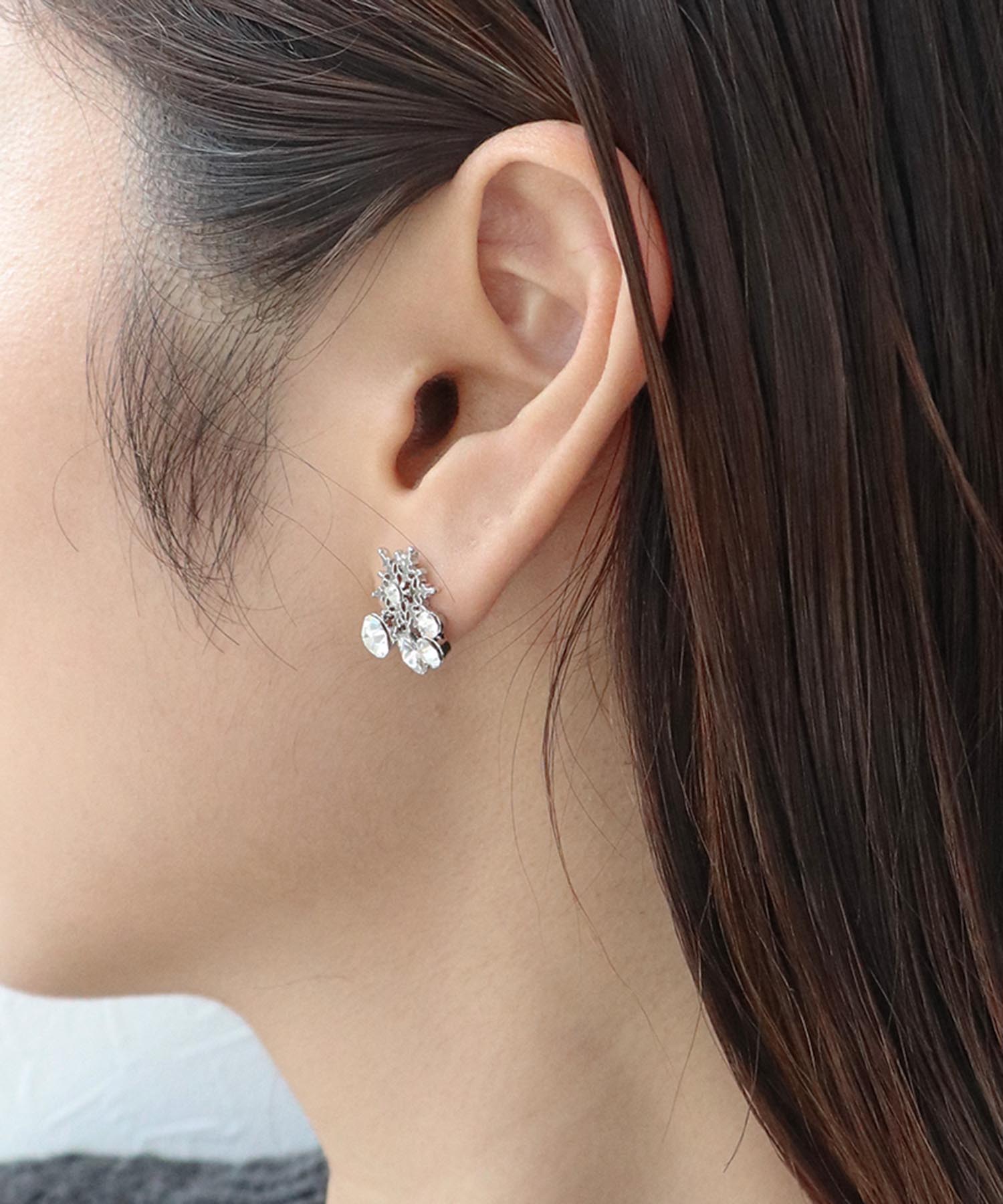 スノーフレーククリスマスカラーピアス