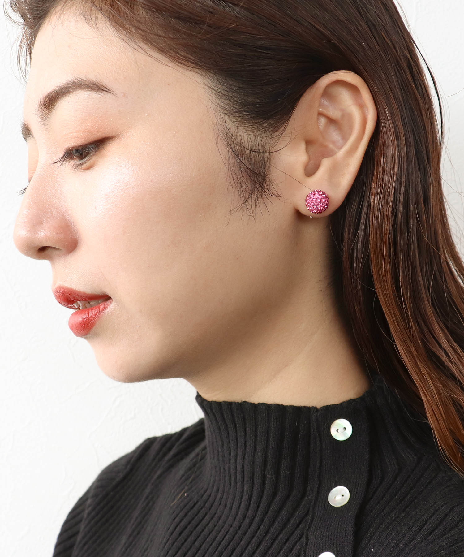 キラリカラーボールピアス