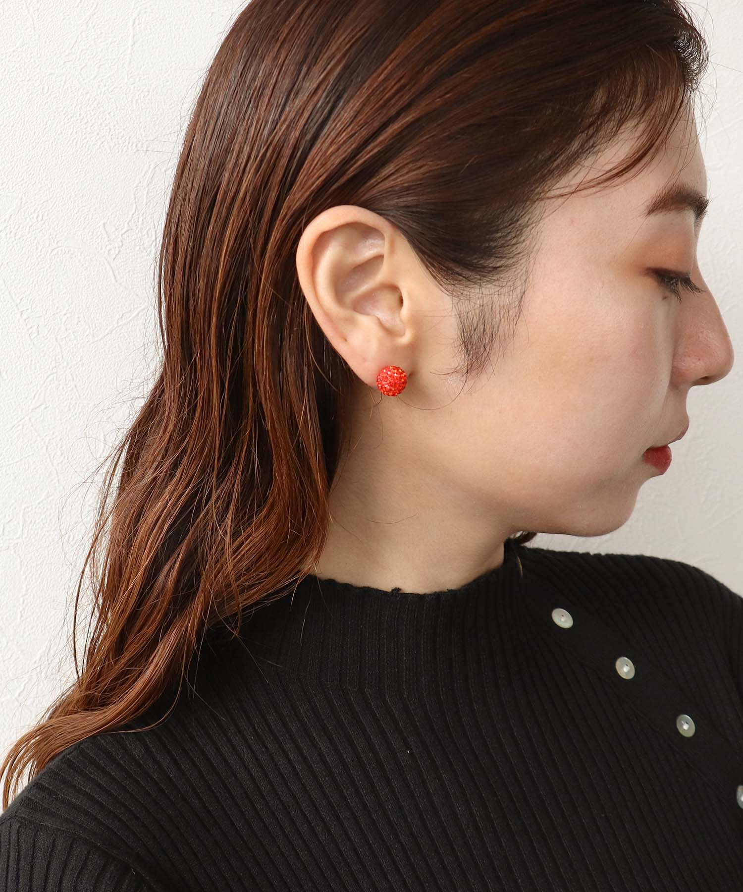 キラリカラーボールピアス