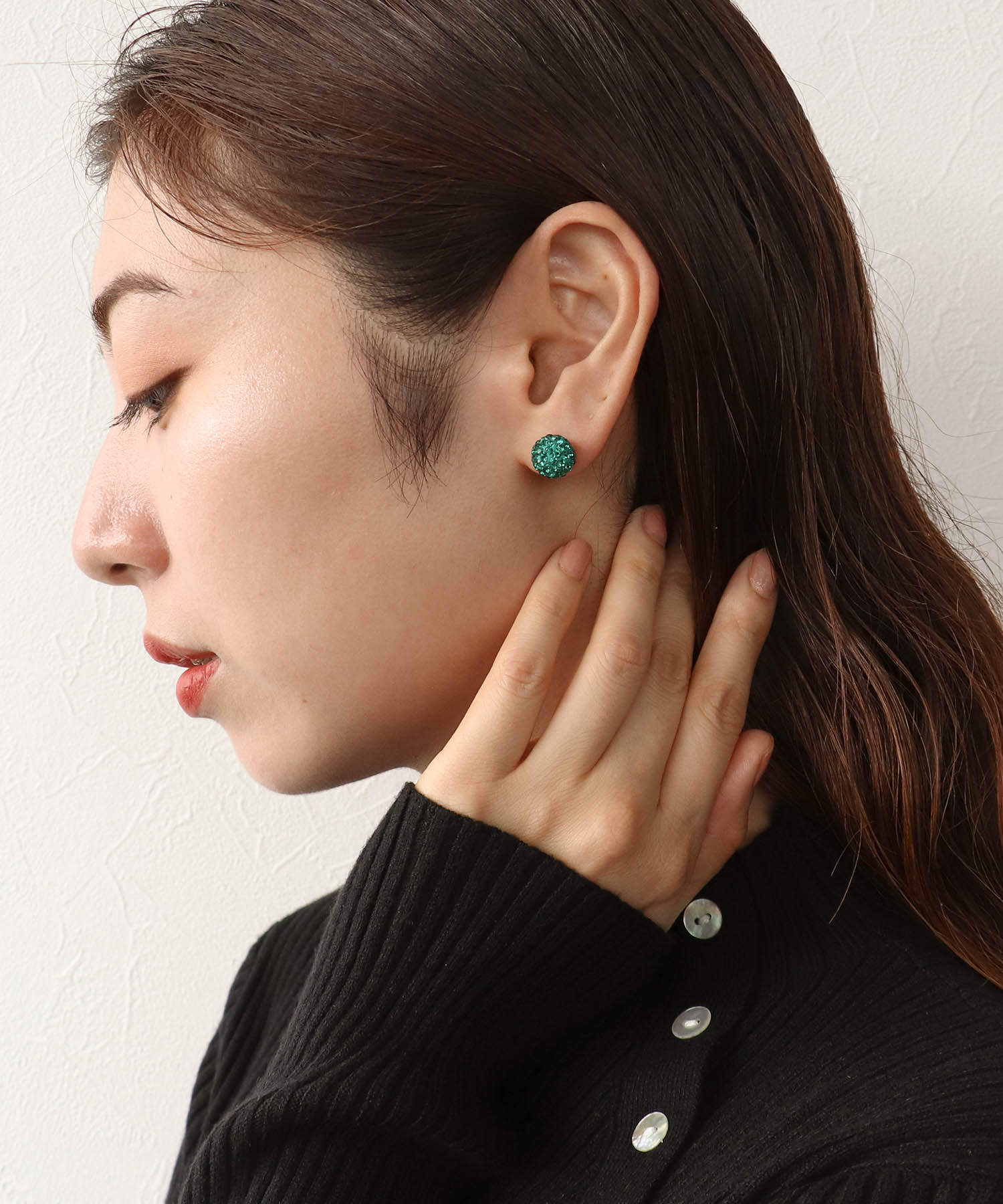 キラリカラーボールピアス