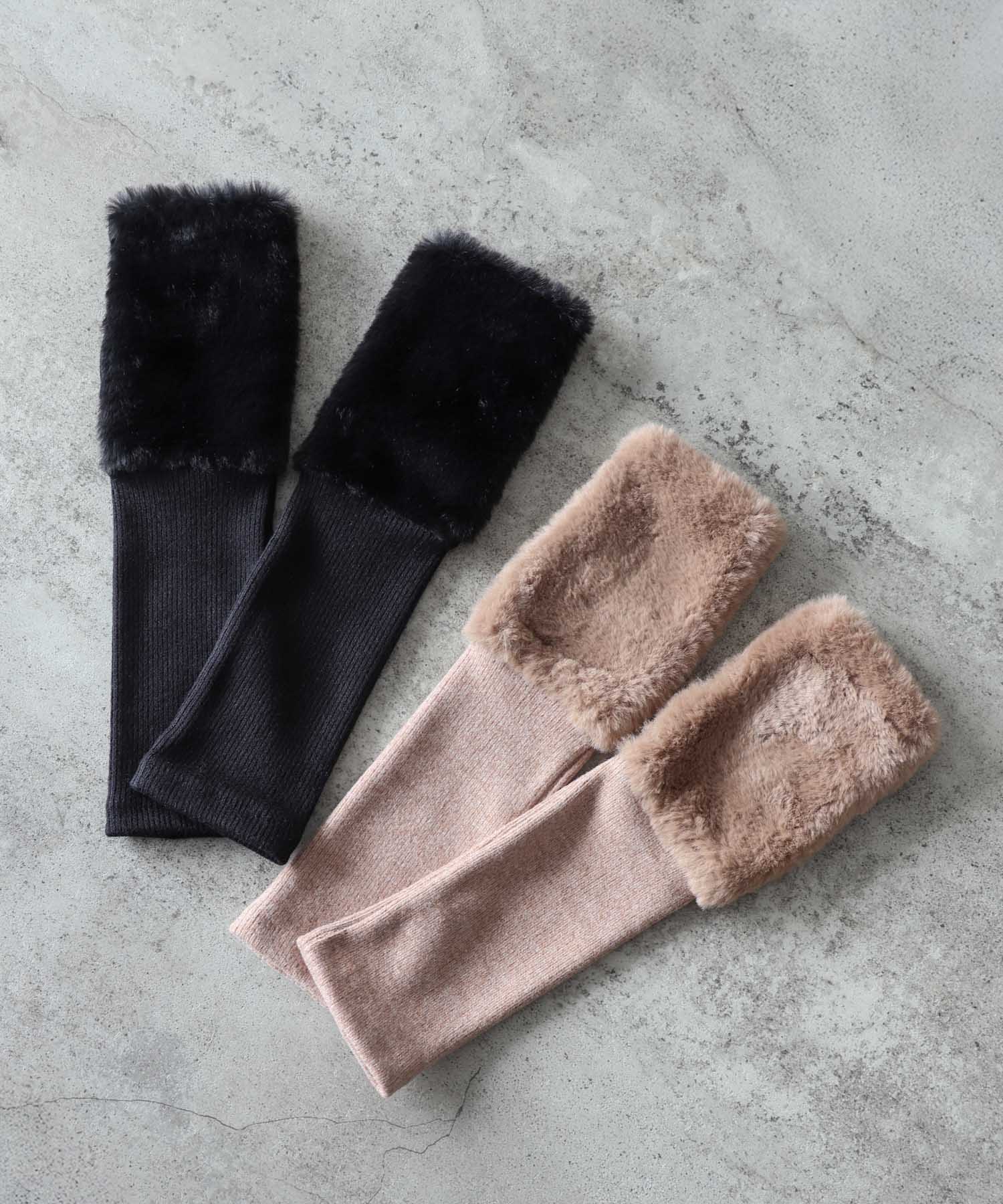 ファー×ロングスリーブグローブ