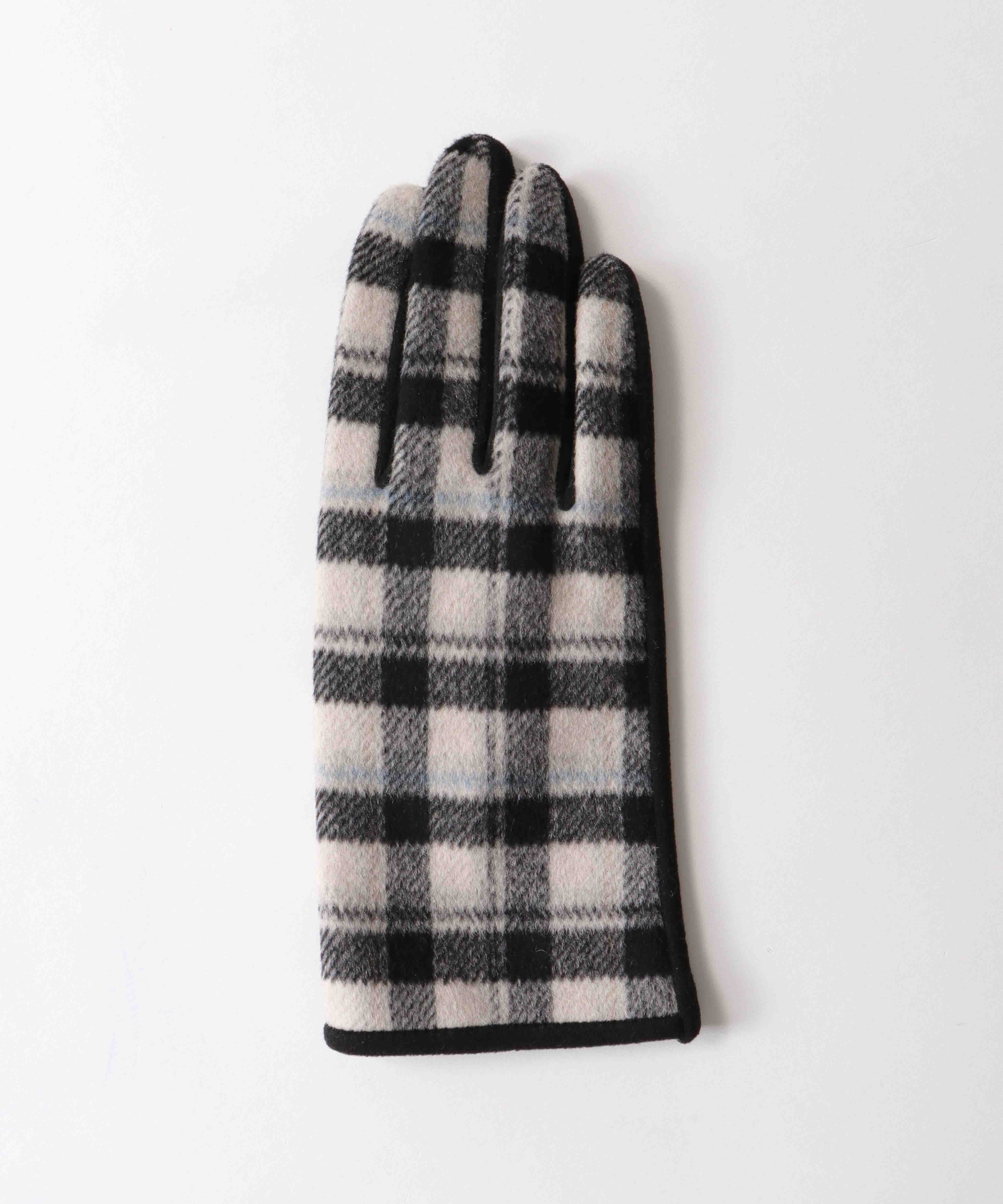 チェックショートグローブ