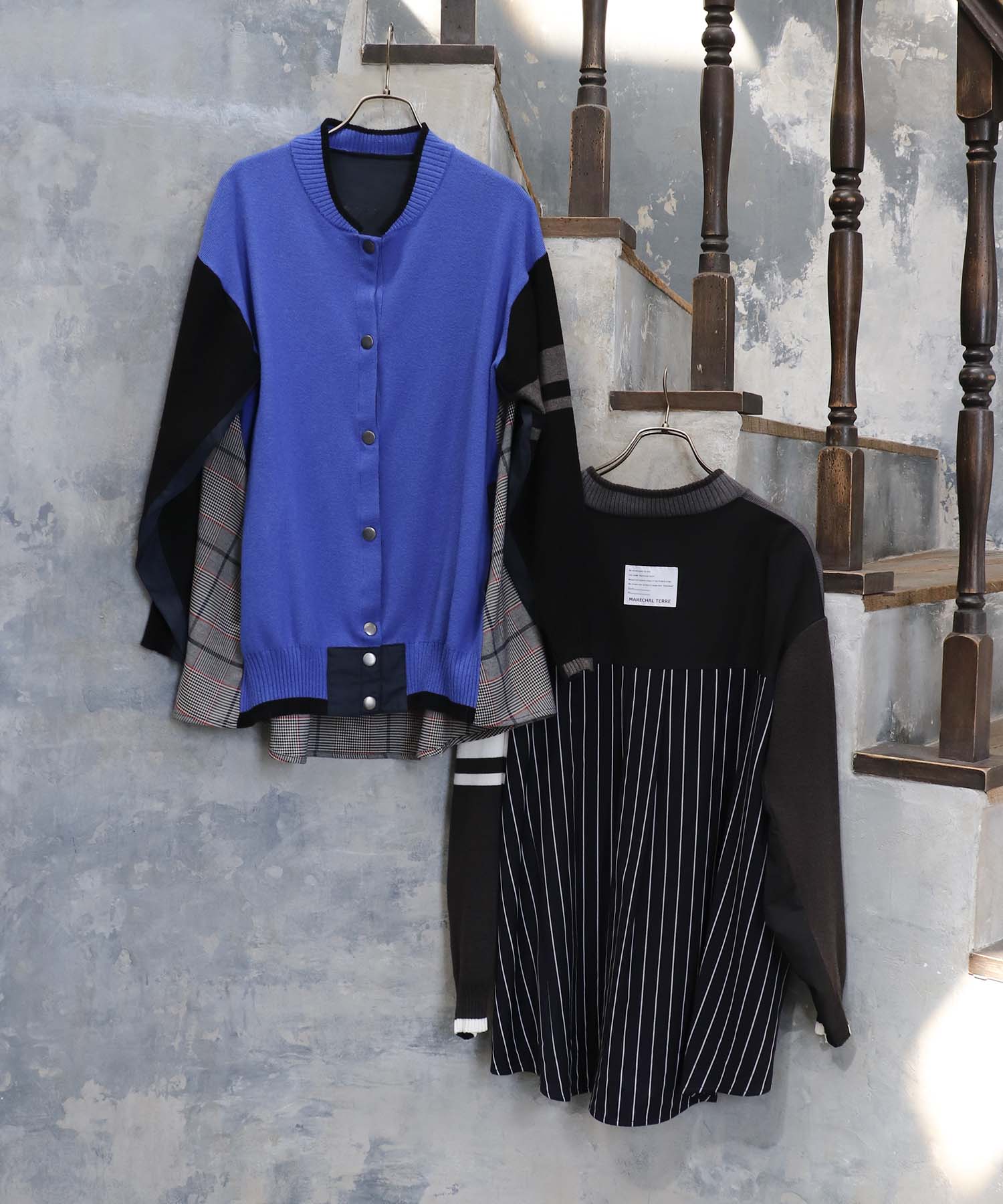 【MARECHAL TERRE】ニットブルゾンカーディガン