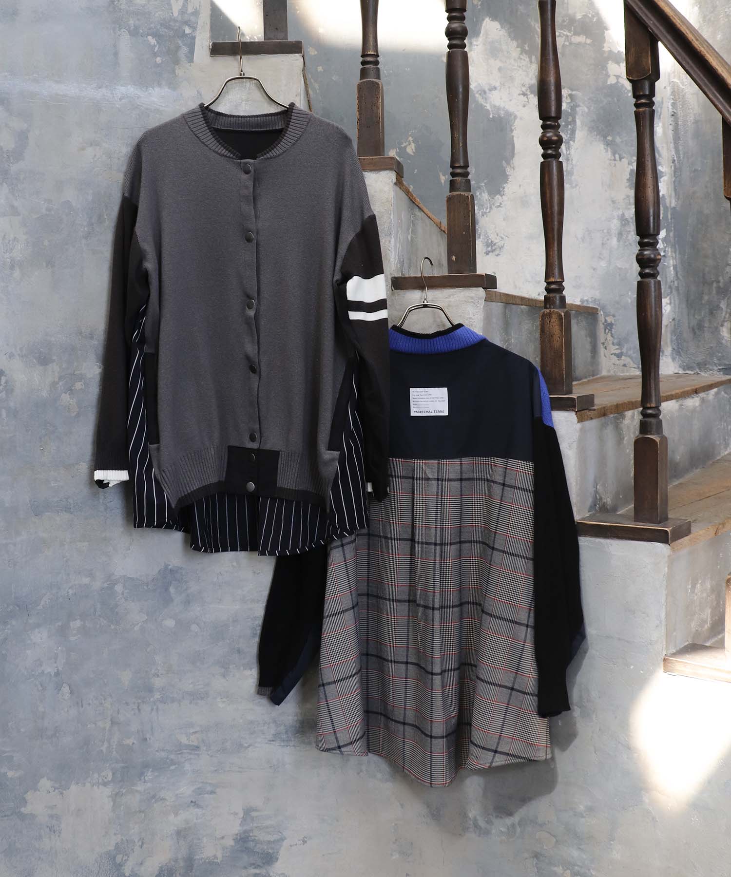 【MARECHAL TERRE】ニットブルゾンカーディガン