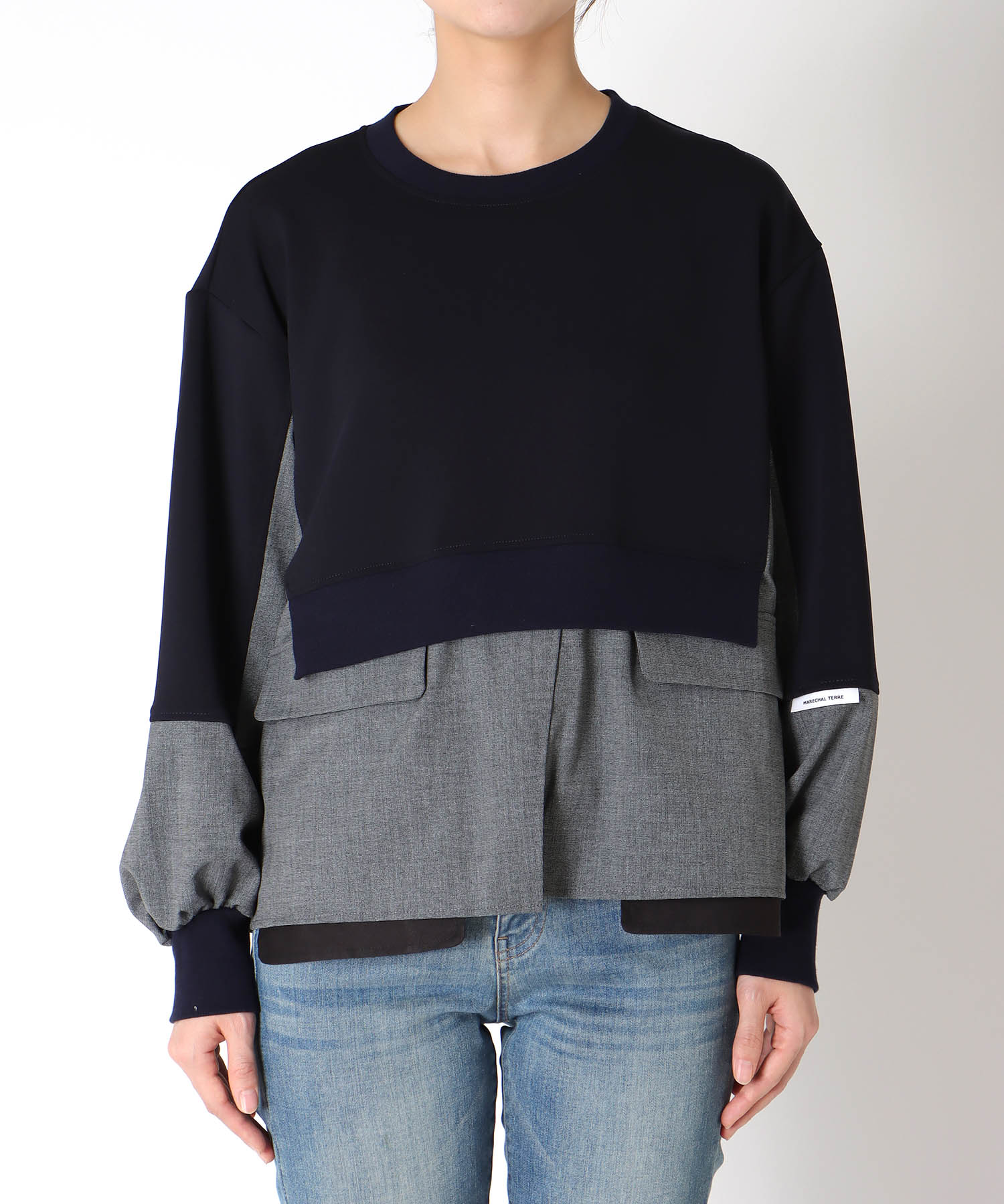 【MARECHAL TERRE】ジャケットレイヤード風トップス