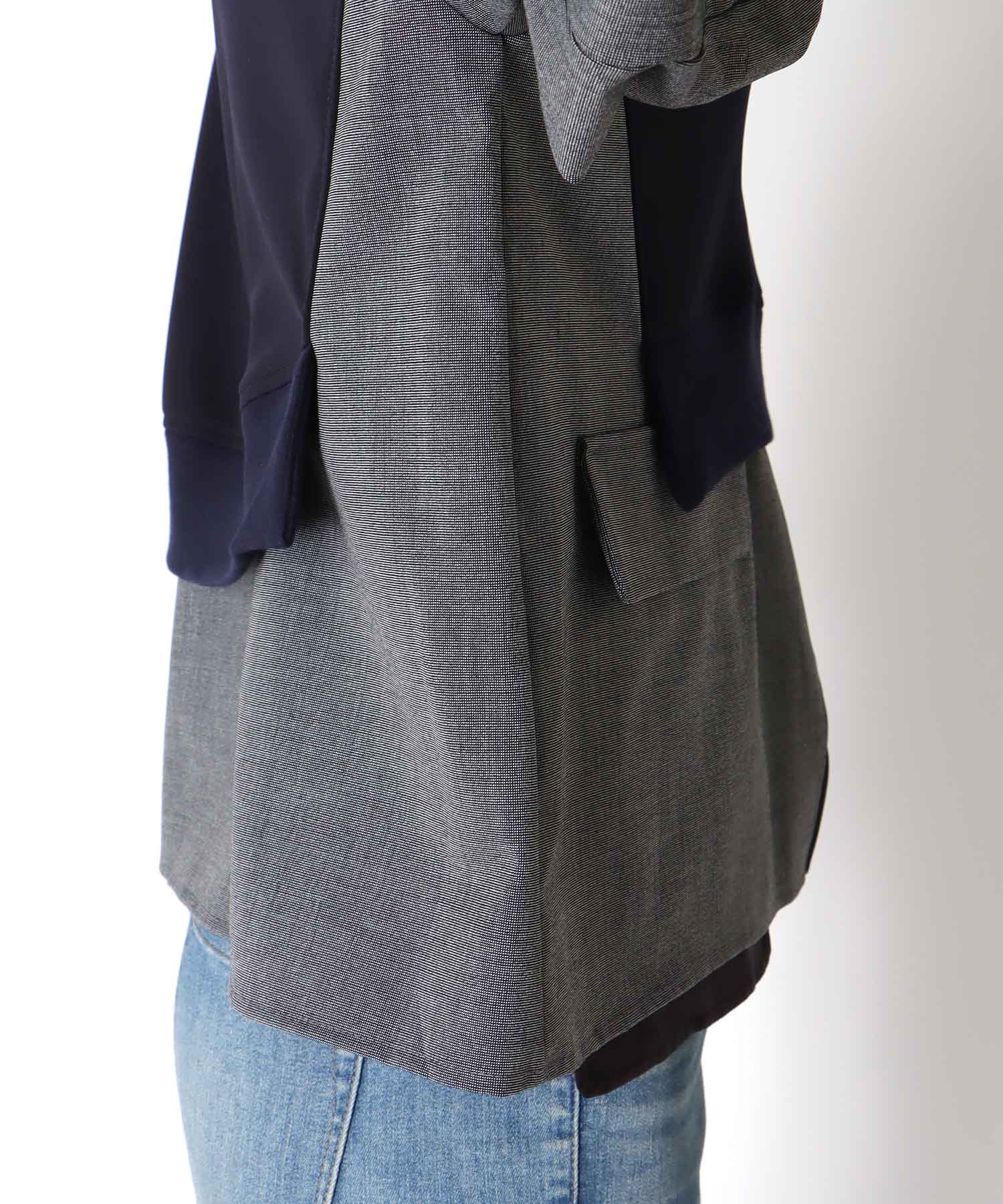 【MARECHAL TERRE】ジャケットレイヤード風トップス