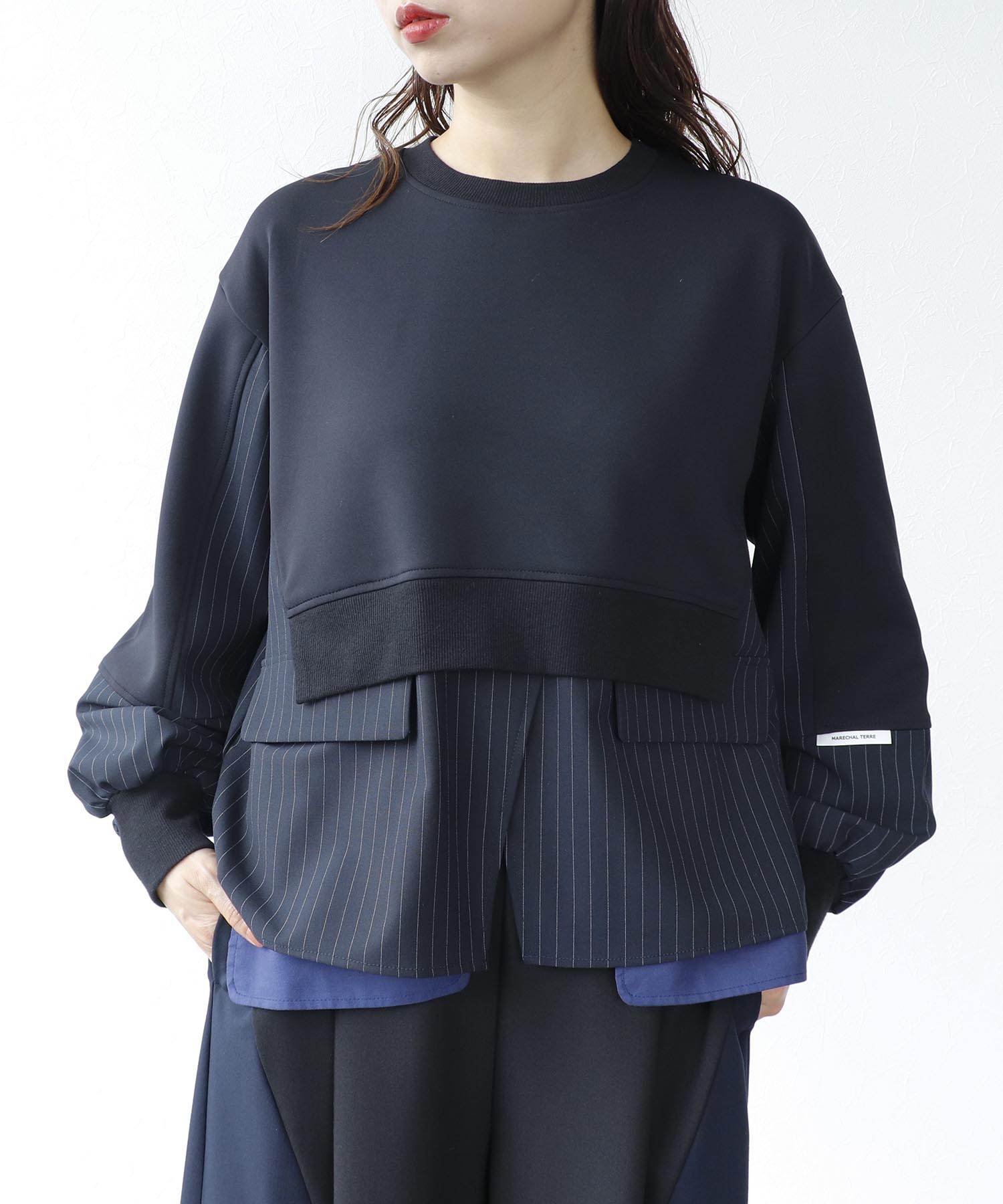 【MARECHAL TERRE】ジャケットレイヤード風トップス