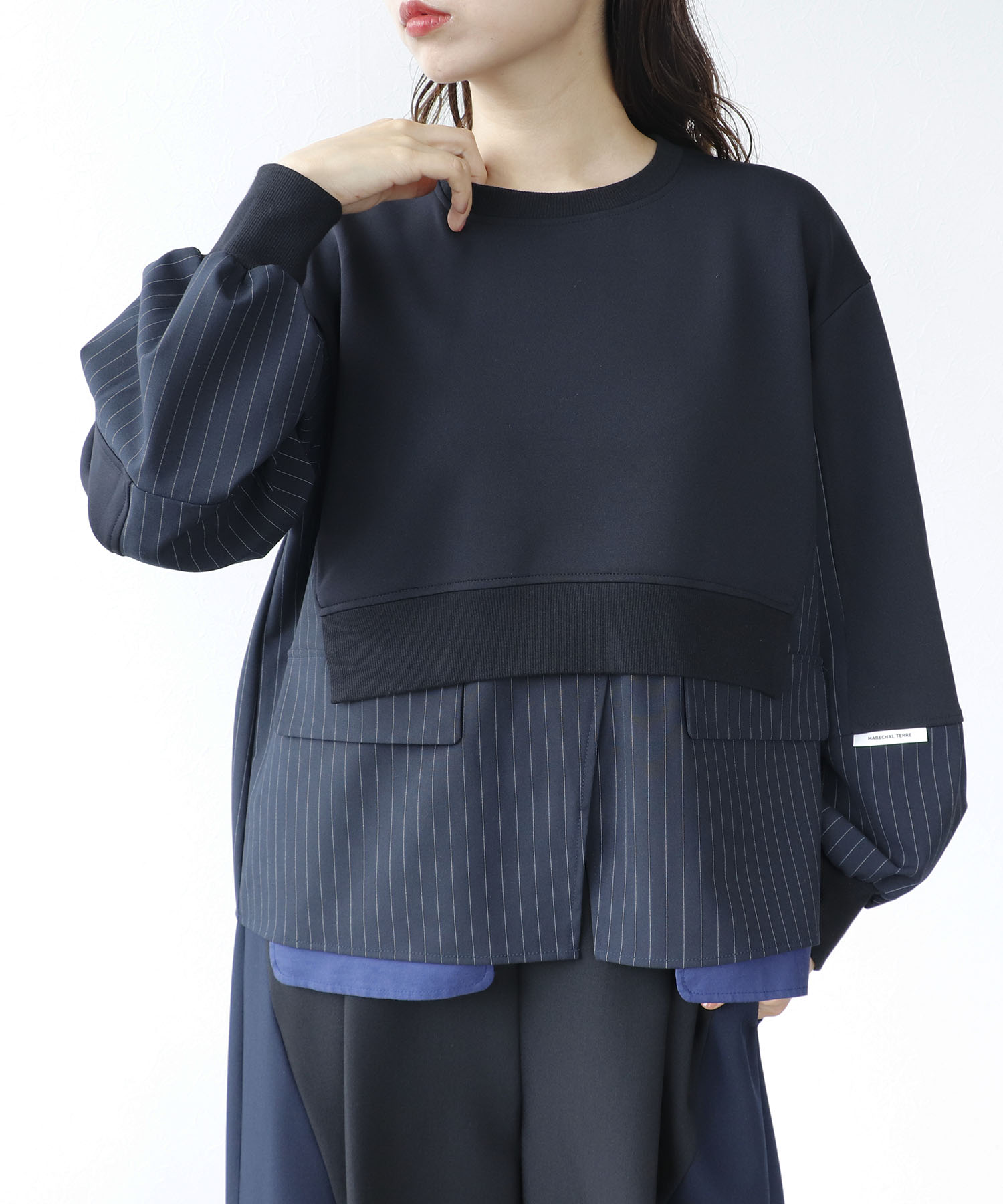 【MARECHAL TERRE】ジャケットレイヤード風トップス