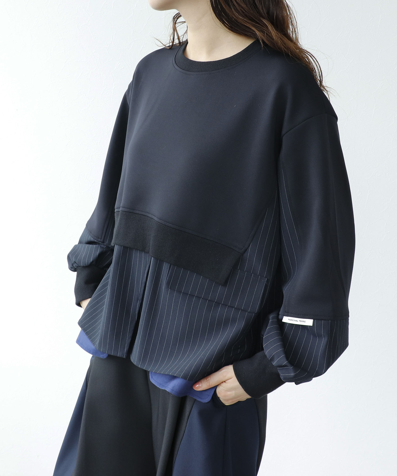 【MARECHAL TERRE】ジャケットレイヤード風トップス