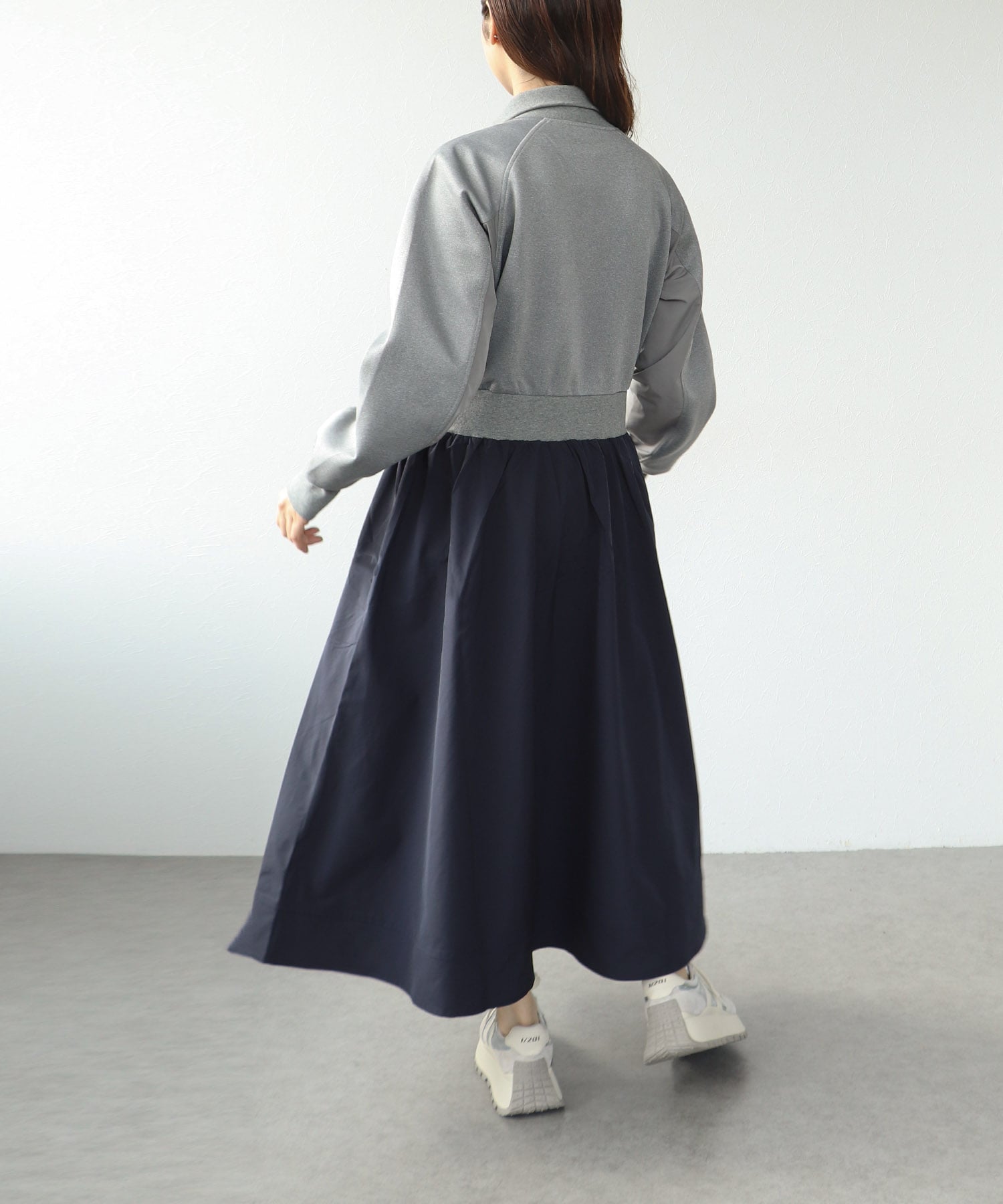 【MARECHAL TERRE】ジップブルゾンワンピース