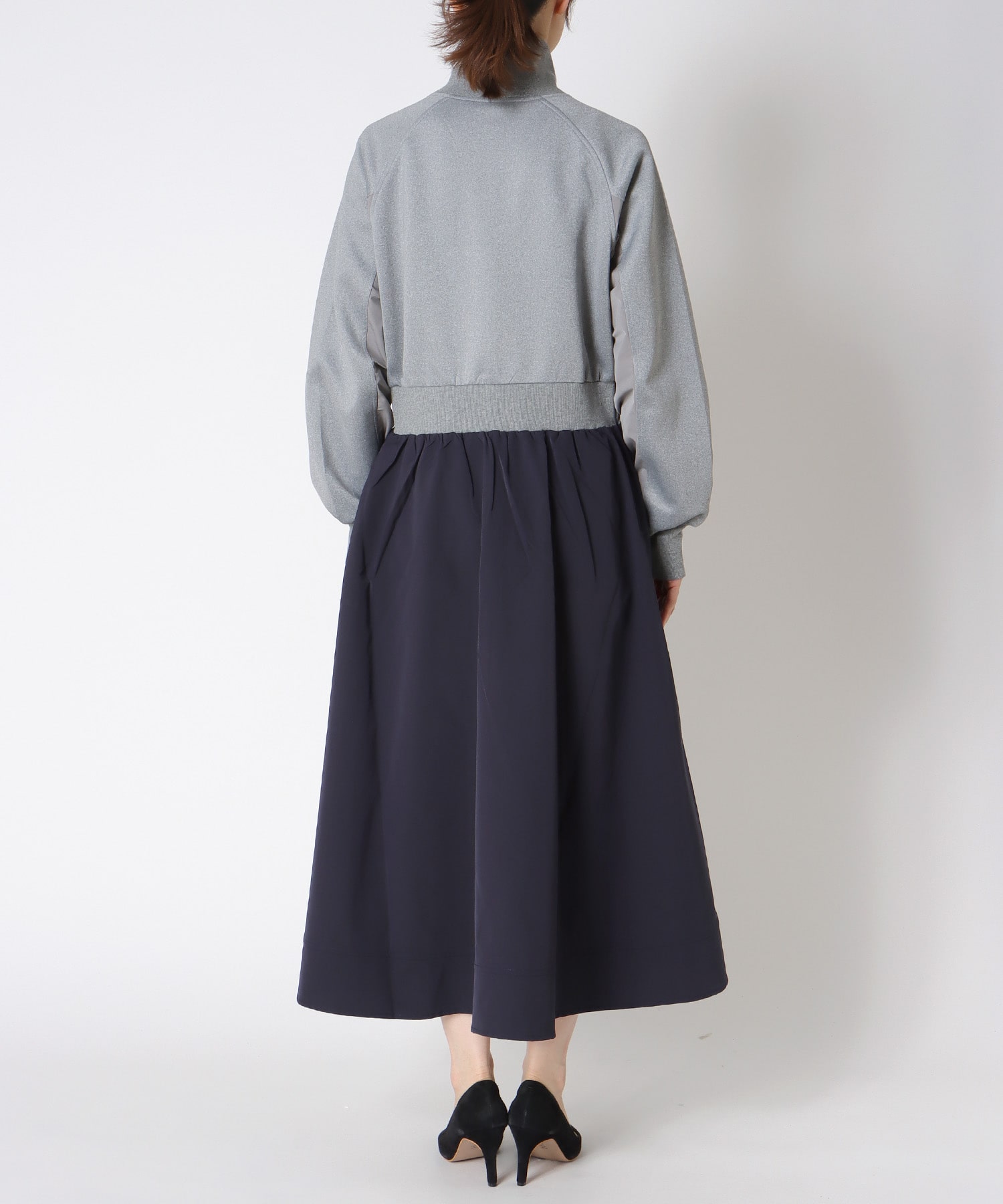【MARECHAL TERRE】ジップブルゾンワンピース