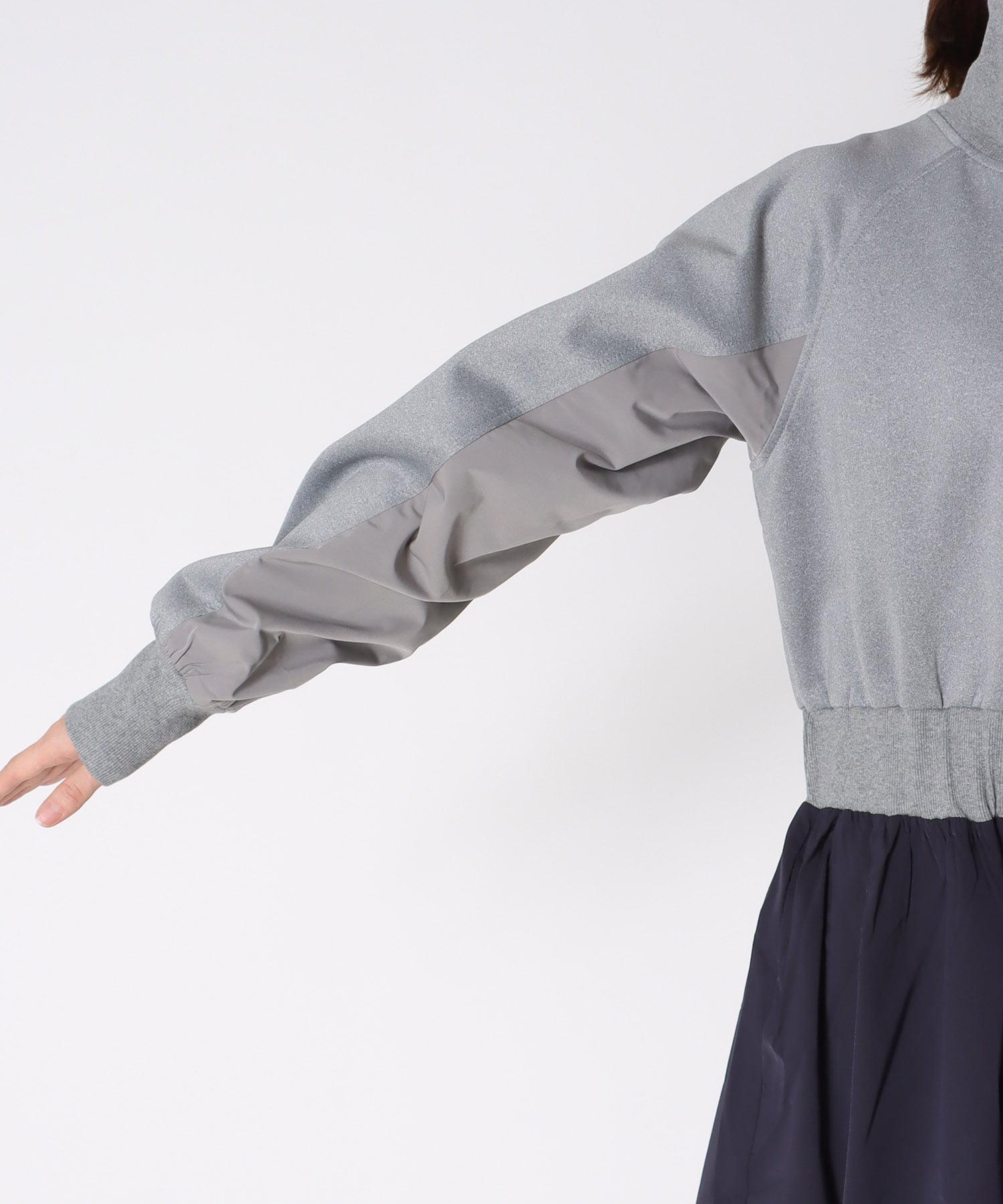 【MARECHAL TERRE】ジップブルゾンワンピース