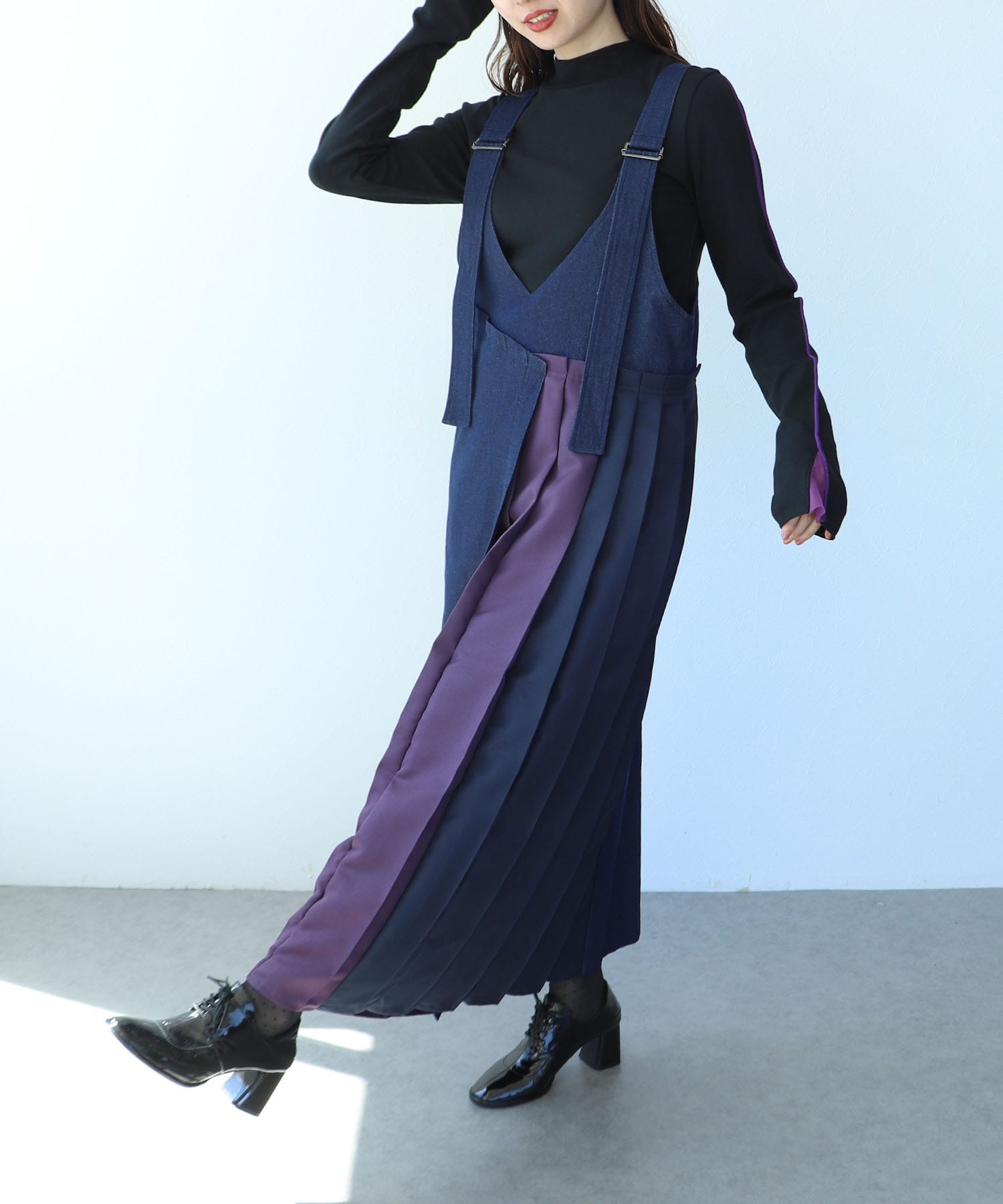 プリーツジャンパースカート
