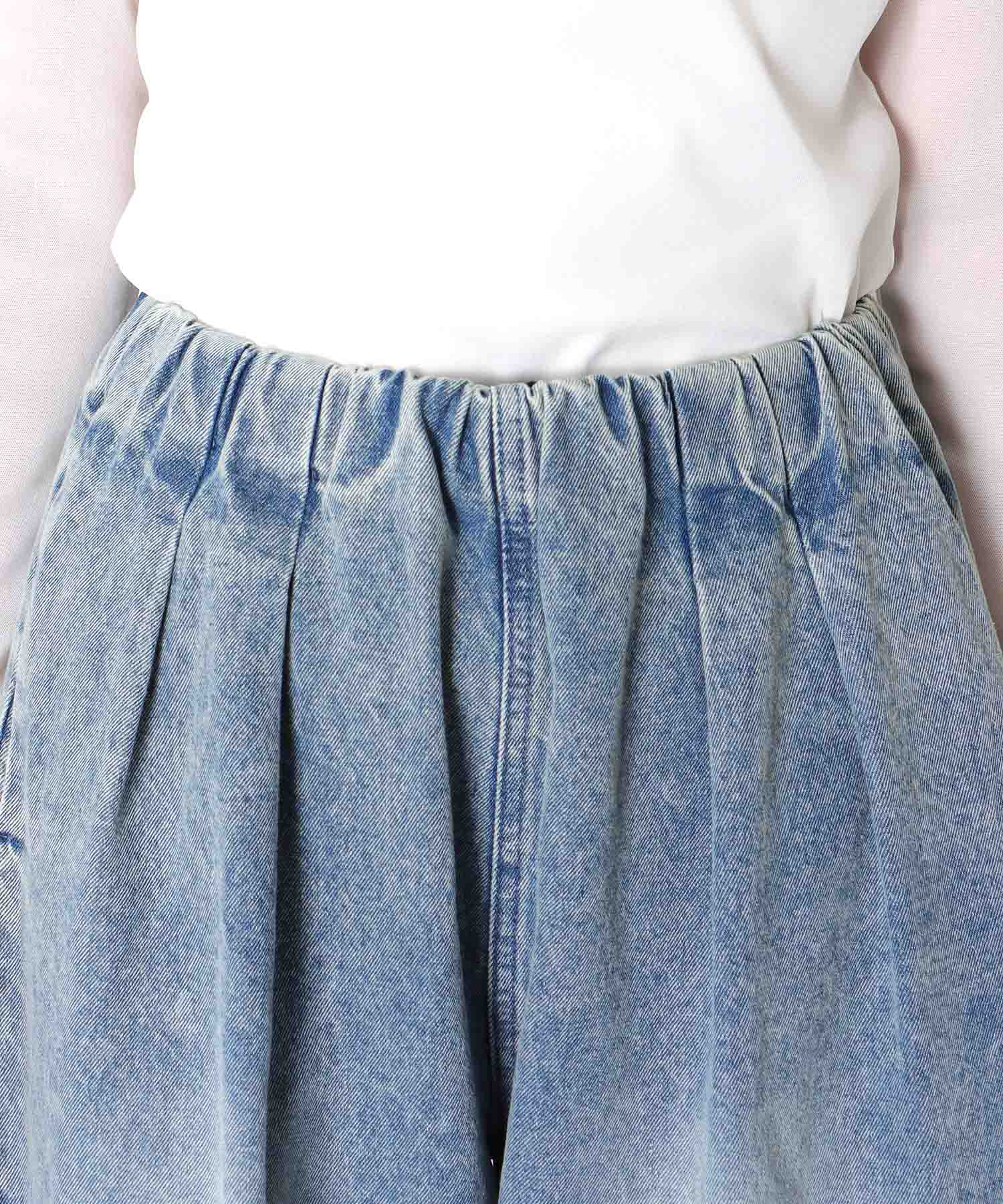 【MARECHAL TERRE】タックデニムパンツ