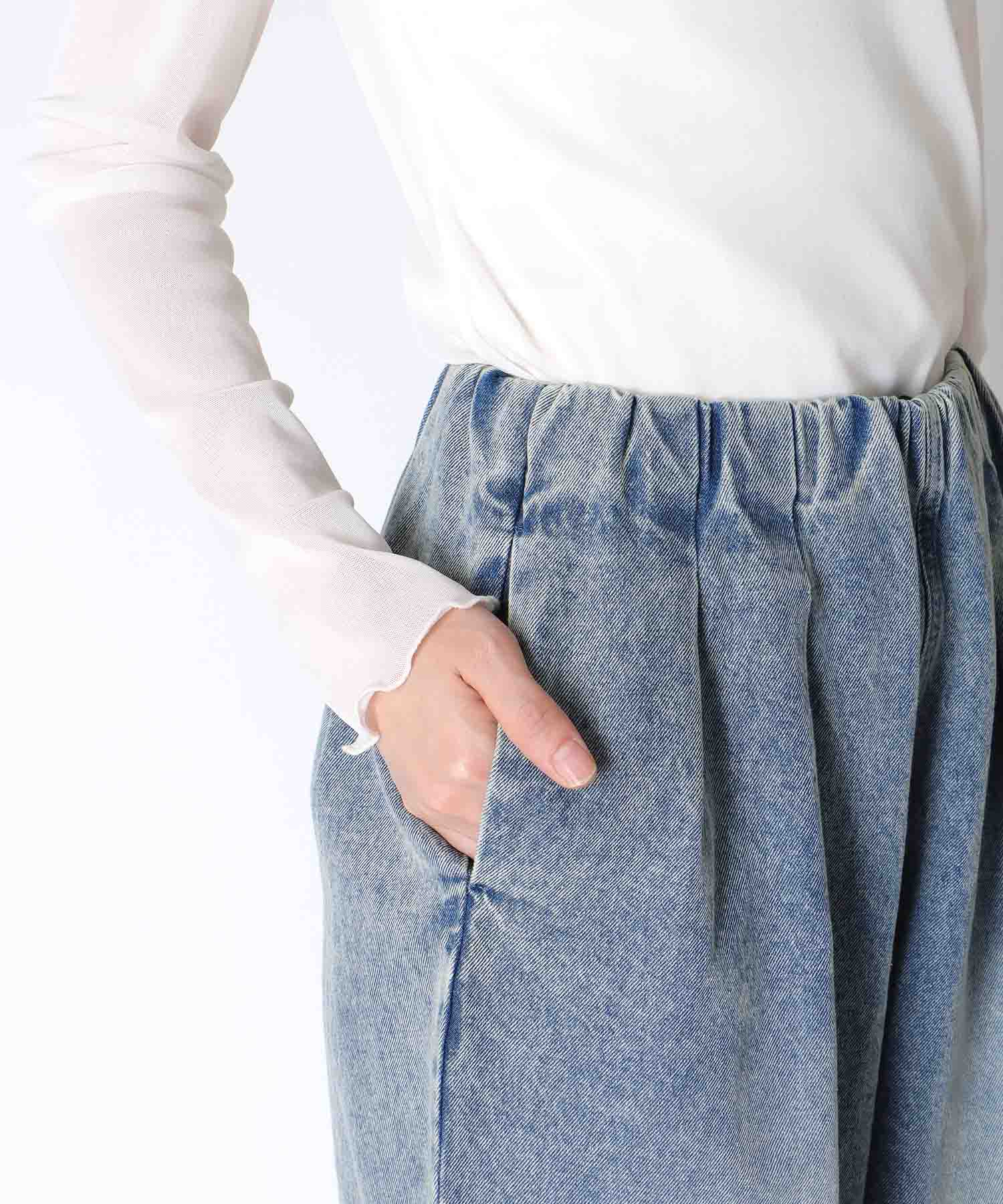 【MARECHAL TERRE】タックデニムパンツ