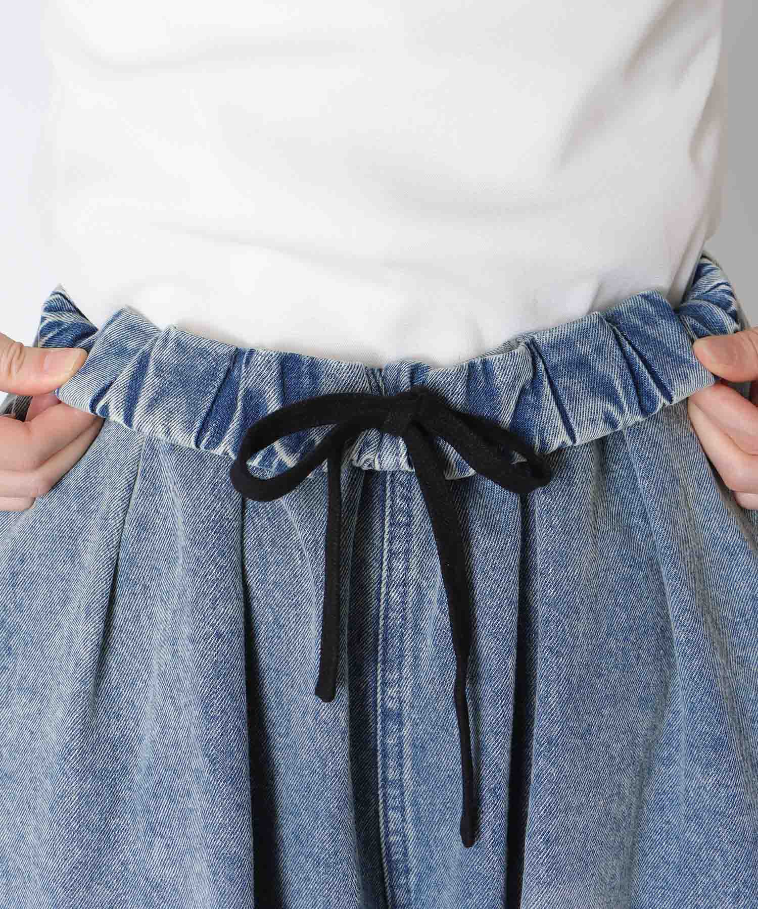 【MARECHAL TERRE】タックデニムパンツ