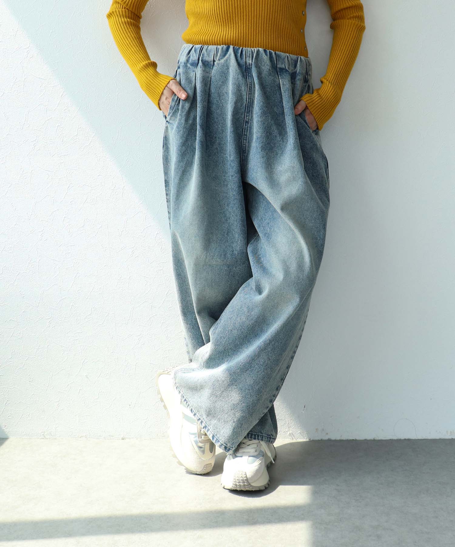 【MARECHAL TERRE】タックデニムパンツ