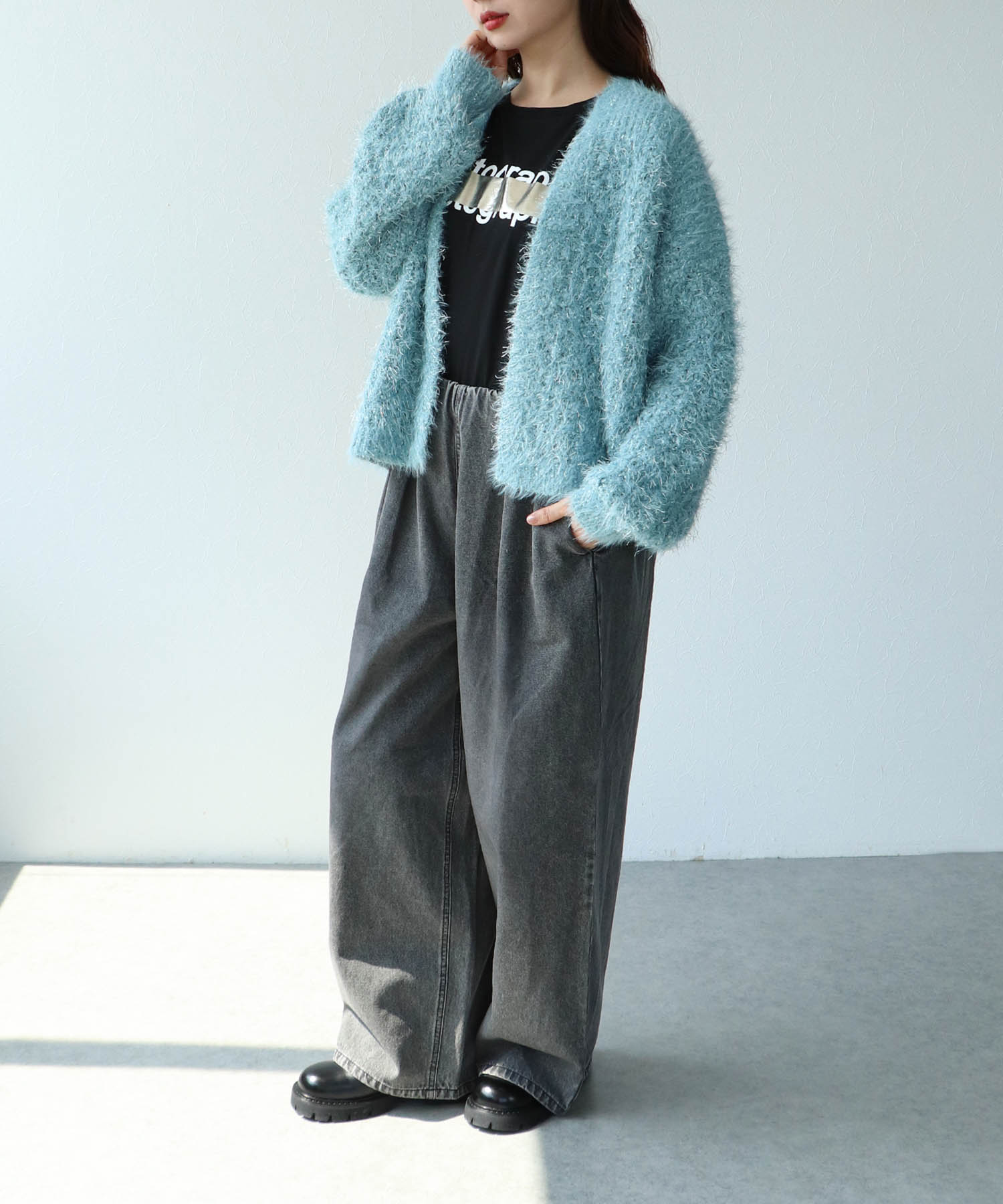 【MARECHAL TERRE】タックデニムパンツ