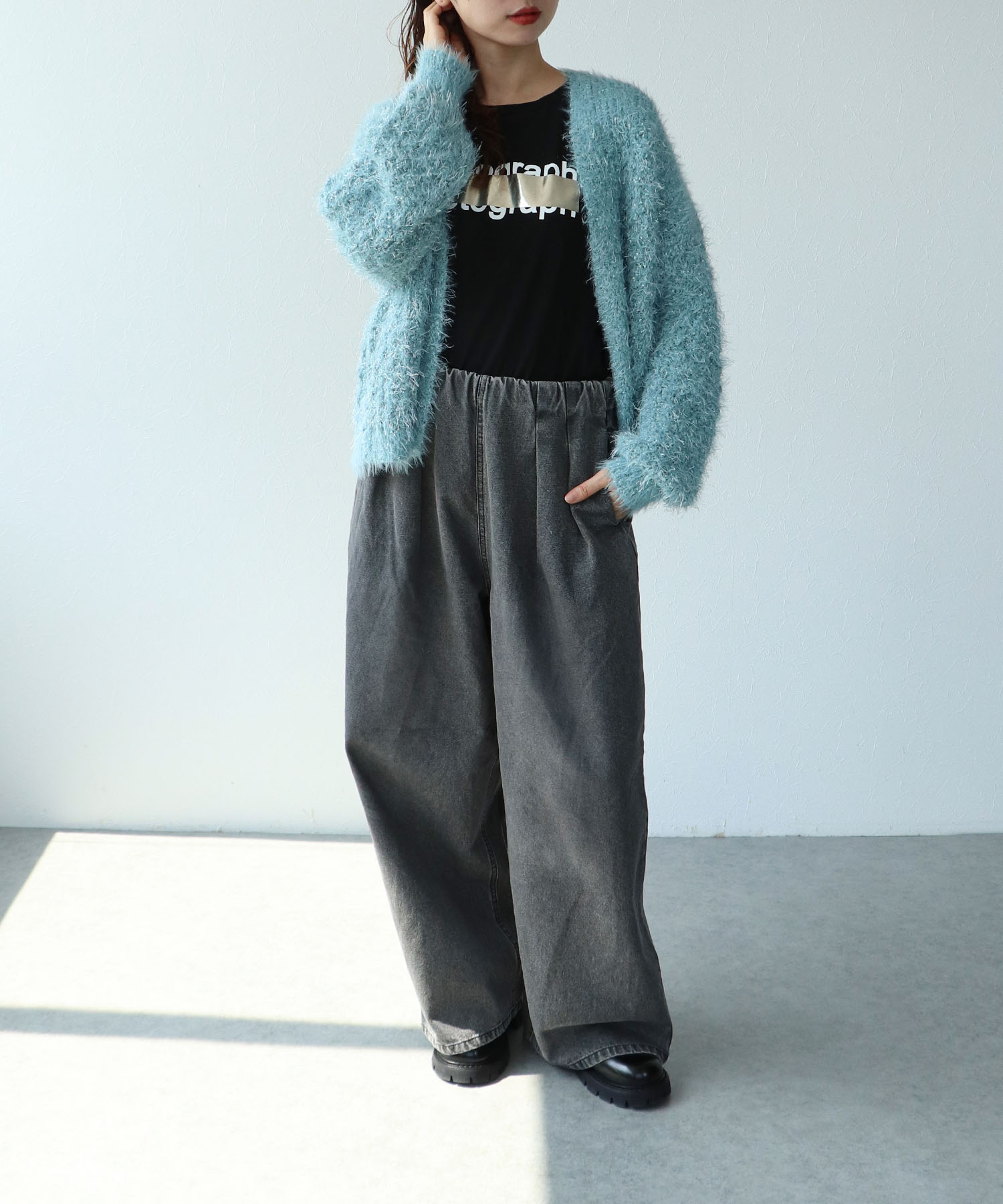 【MARECHAL TERRE】タックデニムパンツ
