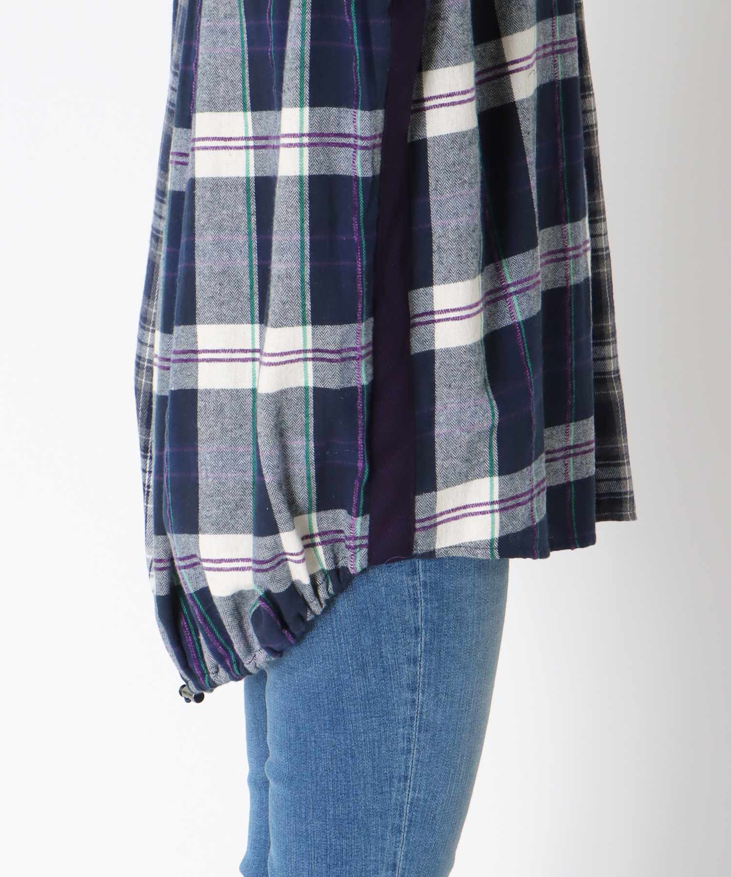 【MARECHAL TERRE】チェックロングシャツ