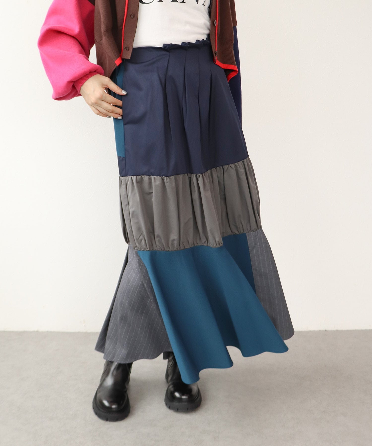 【MALCHAL TERRE】テキスタイルスカート