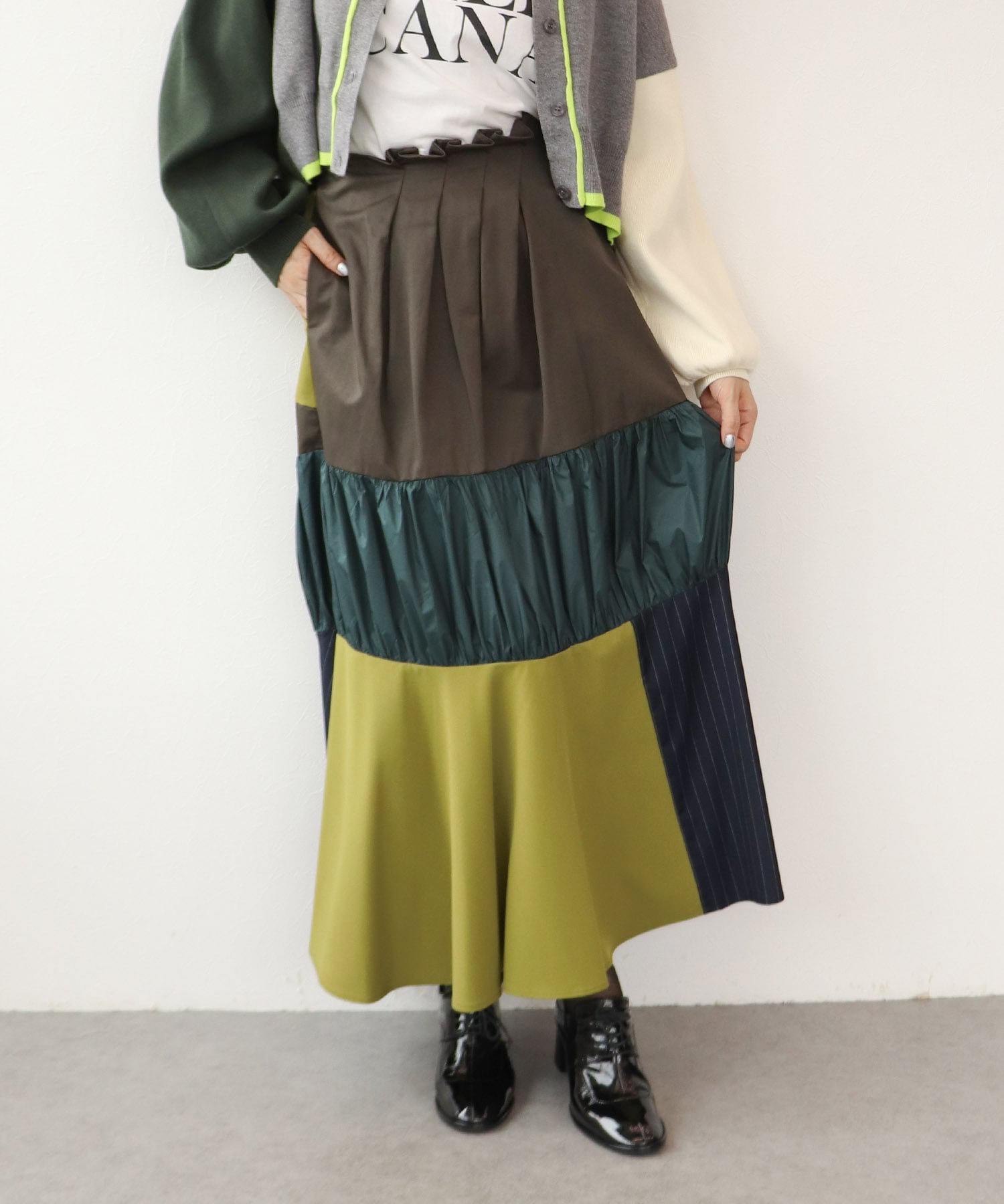 【MALCHAL TERRE】テキスタイルスカート