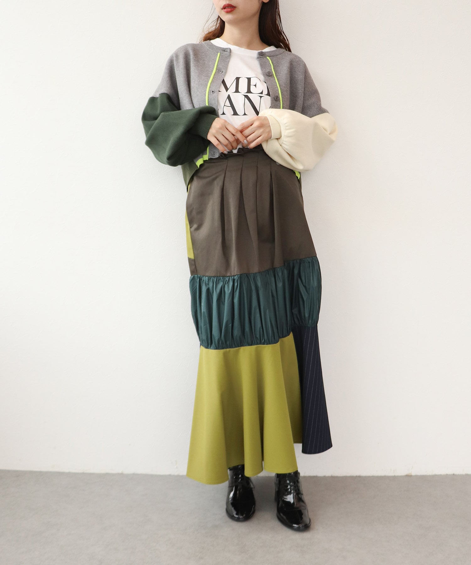 【MALCHAL TERRE】テキスタイルスカート