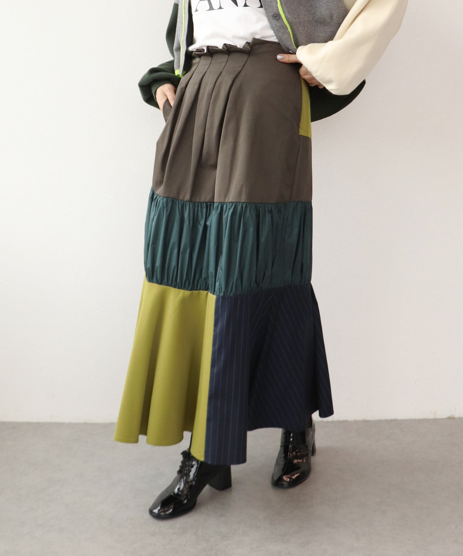 【MALCHAL TERRE】テキスタイルスカート