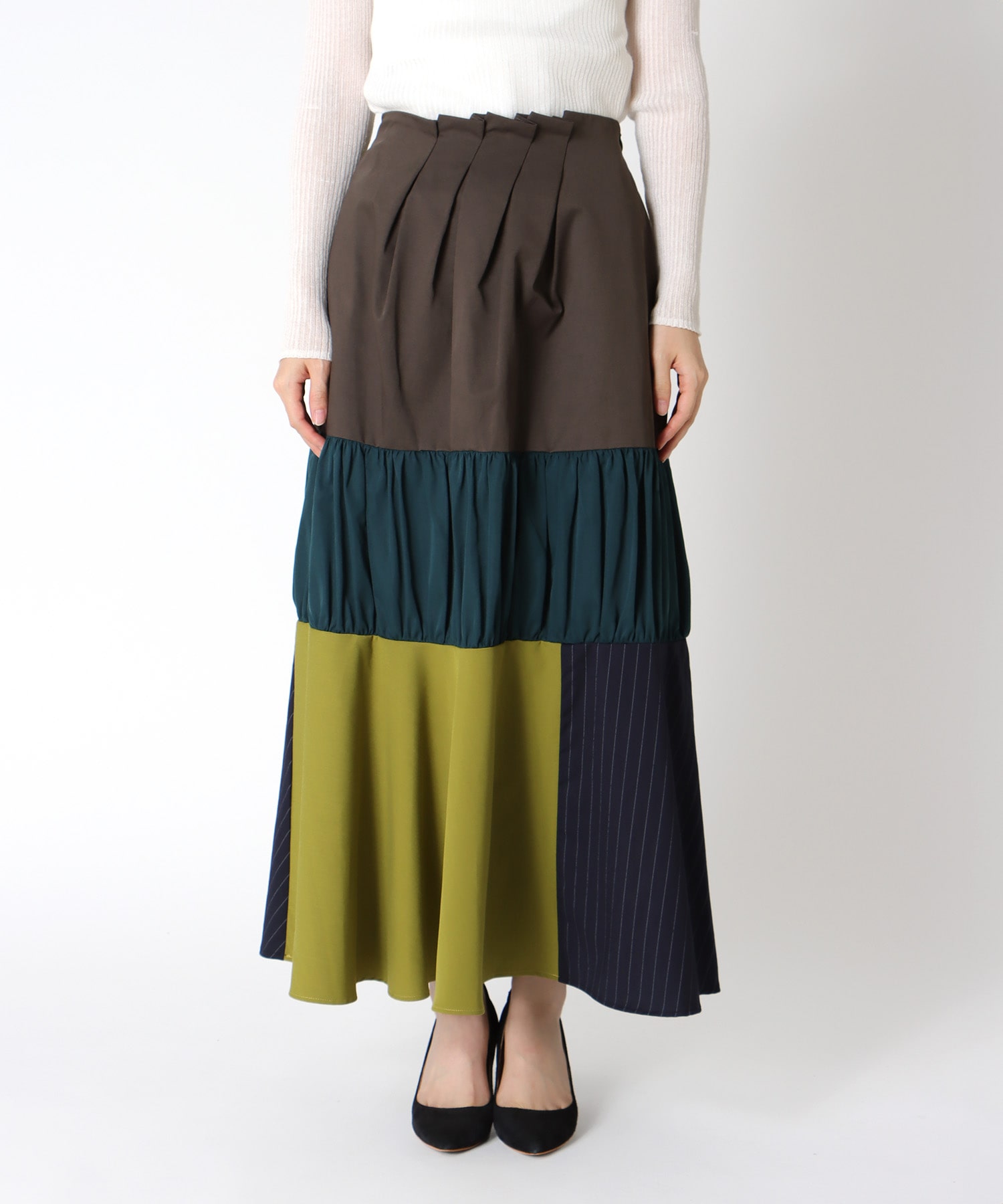 【MALCHAL TERRE】テキスタイルスカート