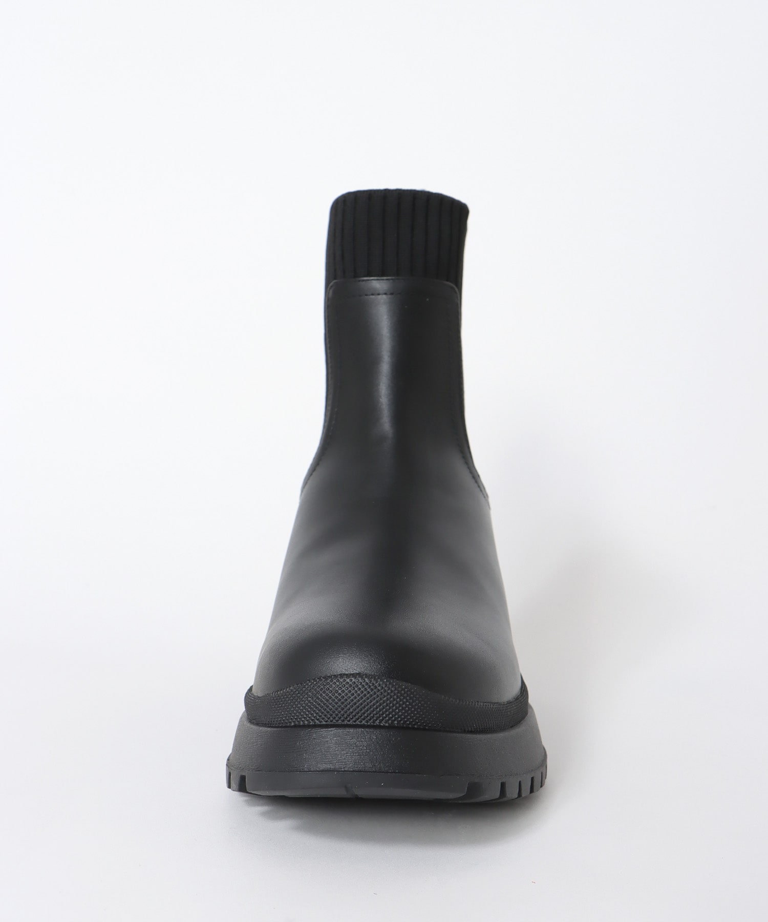【MARECHAL TERRE】フェイクレザーサイドゴアブーツ
