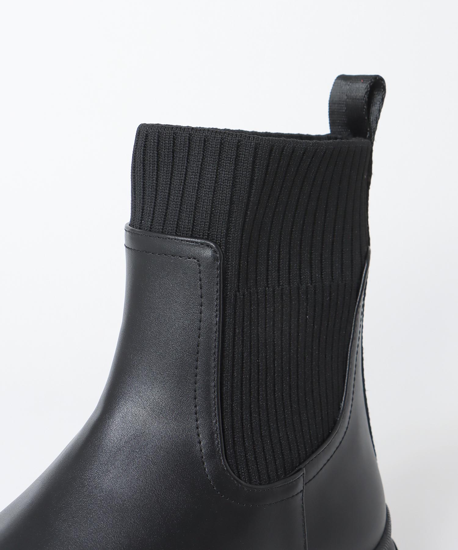 【MARECHAL TERRE】フェイクレザーサイドゴアブーツ