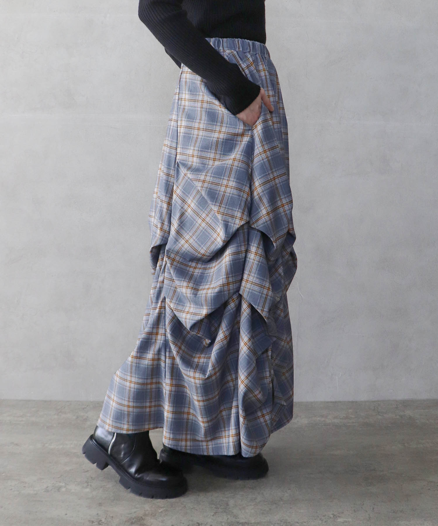 【MALCHAL TERRE】ドロストデザインスカート