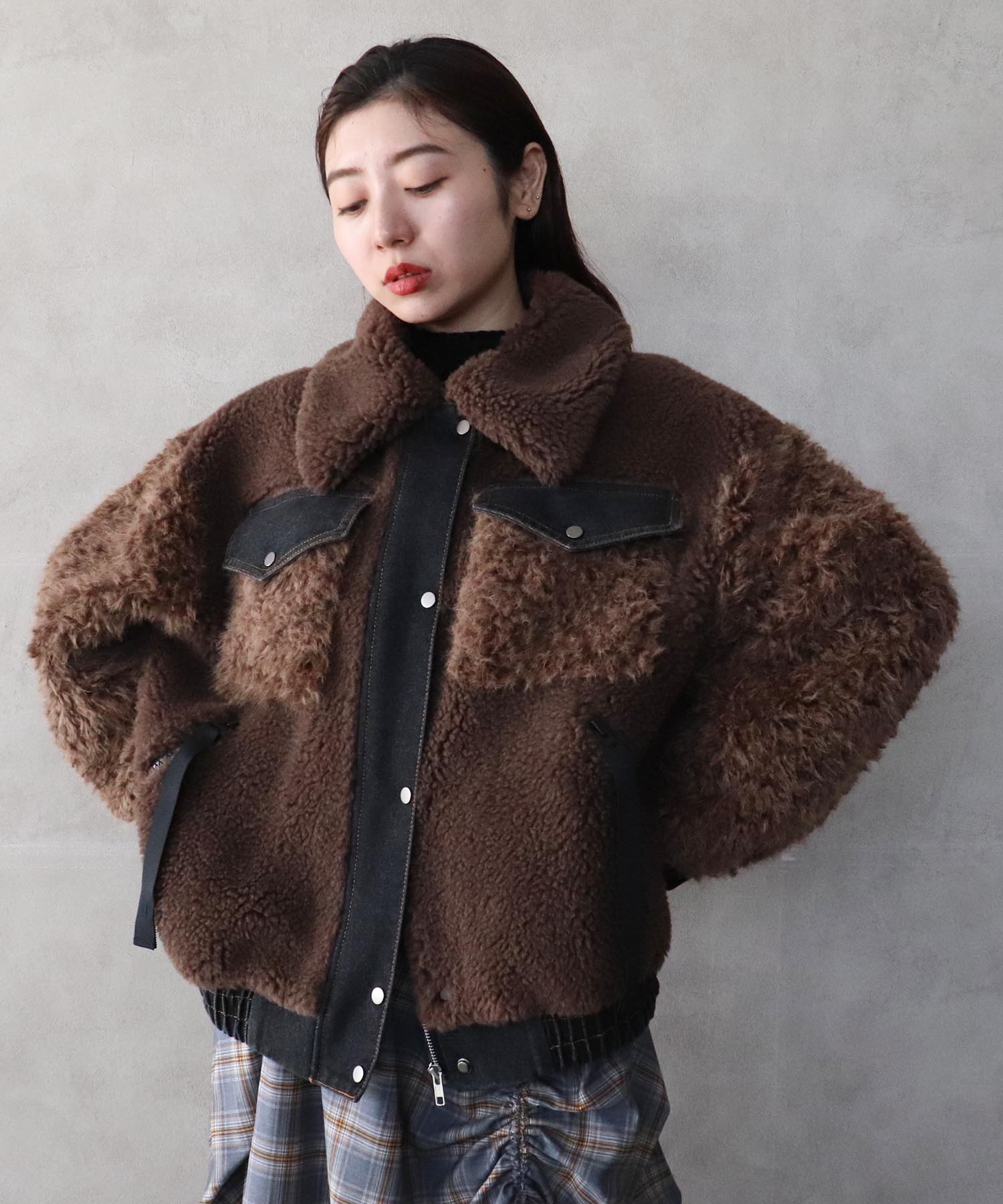 【WEB先行販売】MARECHAL TERRE ボアブルゾン