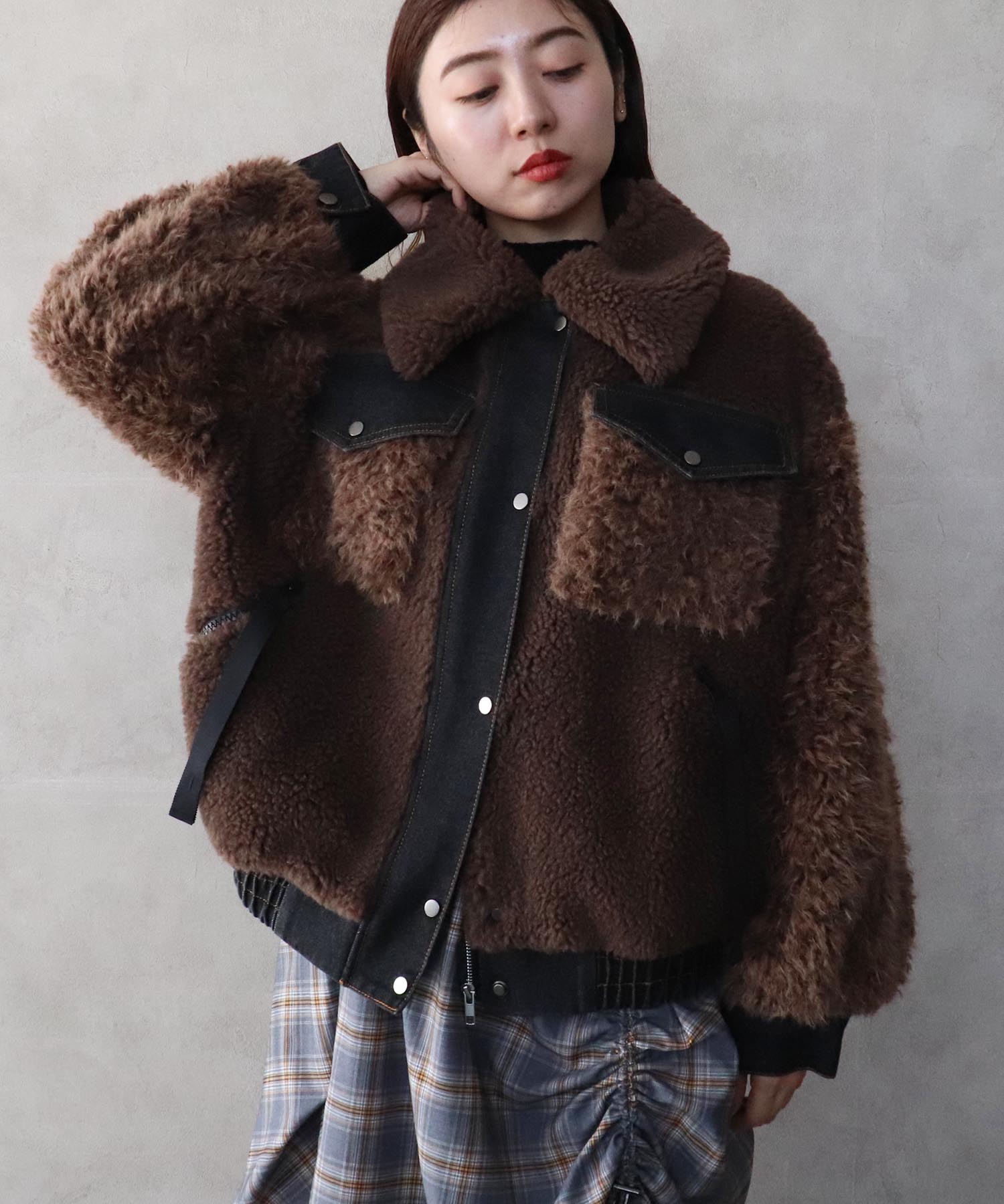 【WEB先行販売】MARECHAL TERRE ボアブルゾン