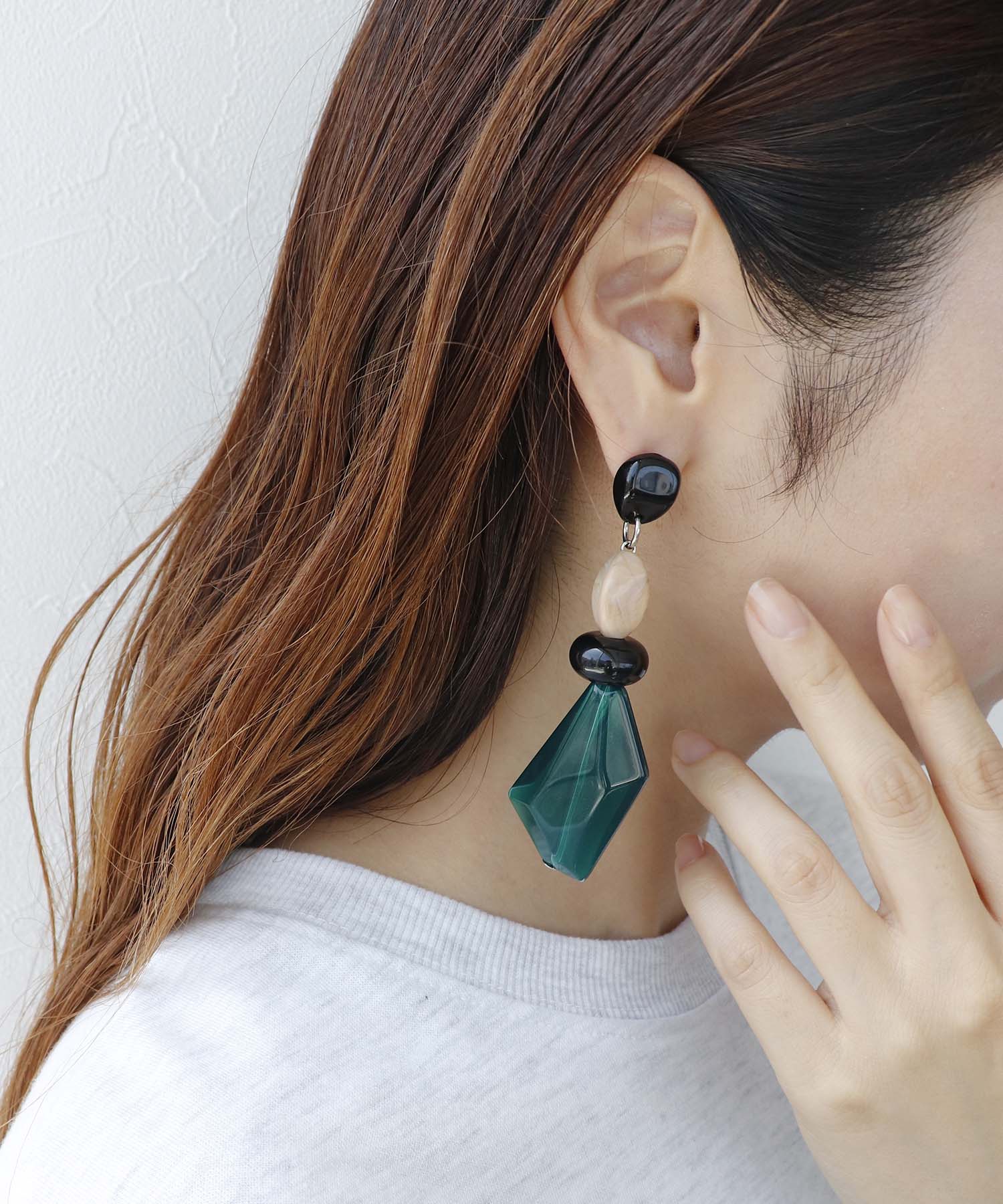 【MABEL】アクリルランダムパーツピアス