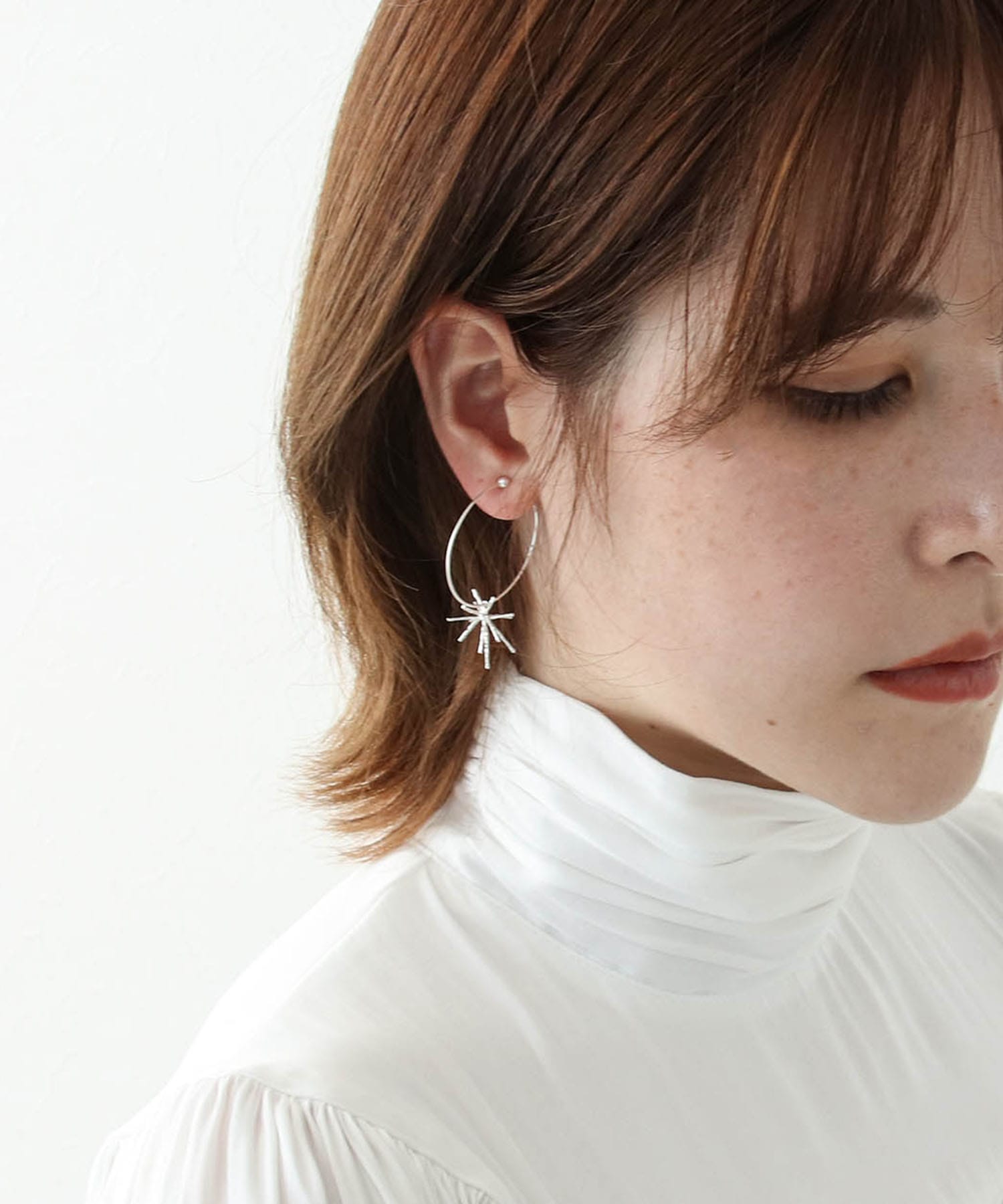 【LIMITED NUMBER】スターフープイヤリング