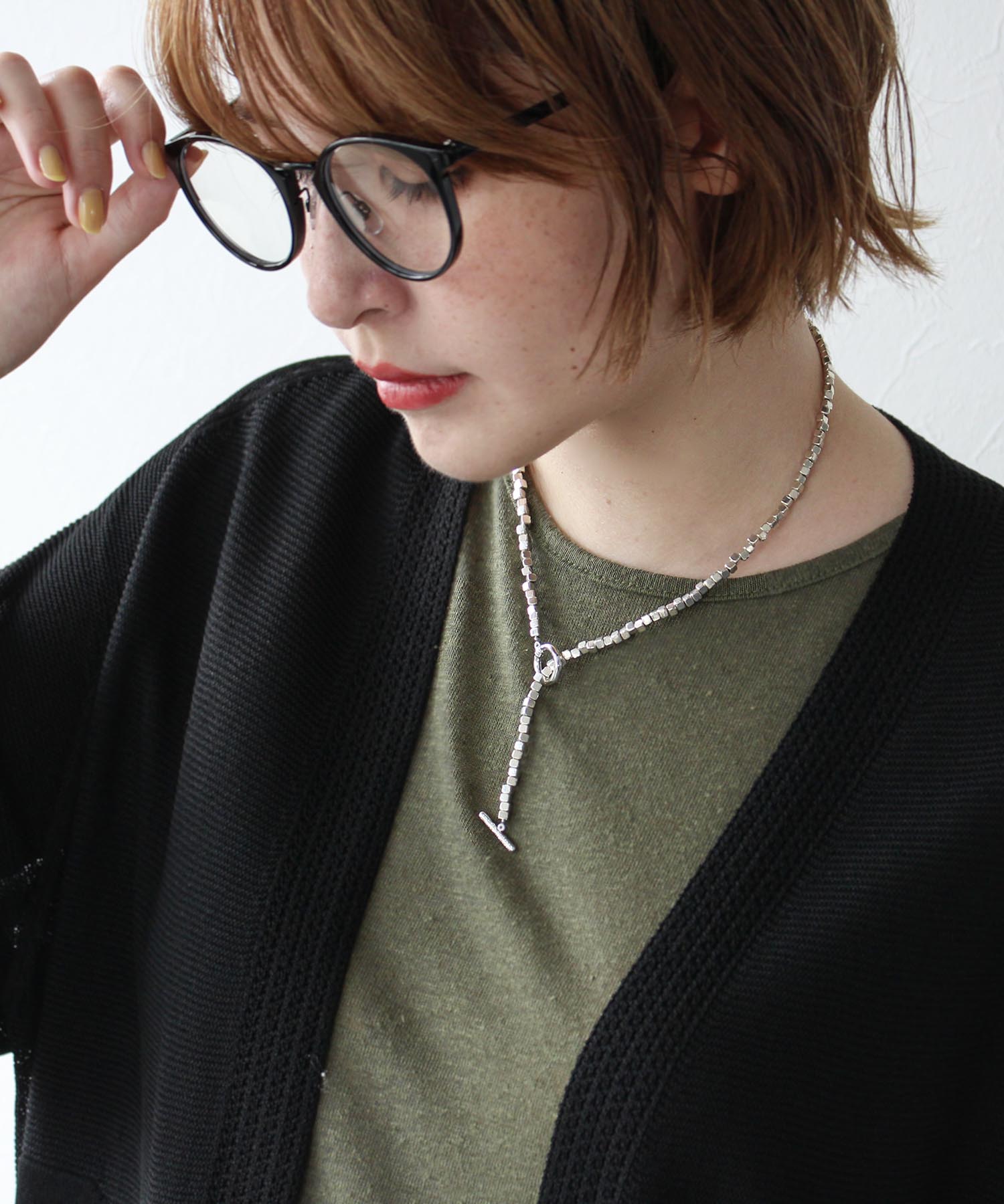 【LIMITED NUMBER】ビーズチェーンネックレス（ニッケルフリー）