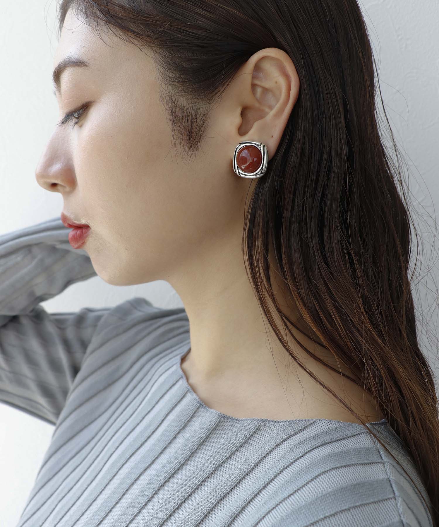 【LIMITED NUMBER】カラーストーンイヤリング