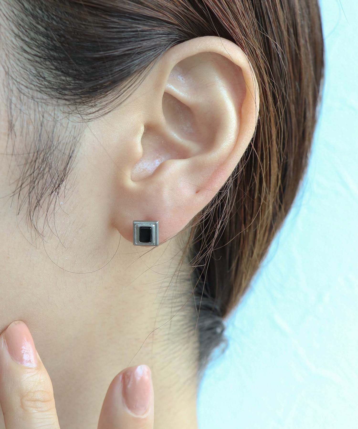 【LIMITED NUMBER】316Lステンレス天然石スタッドピアス