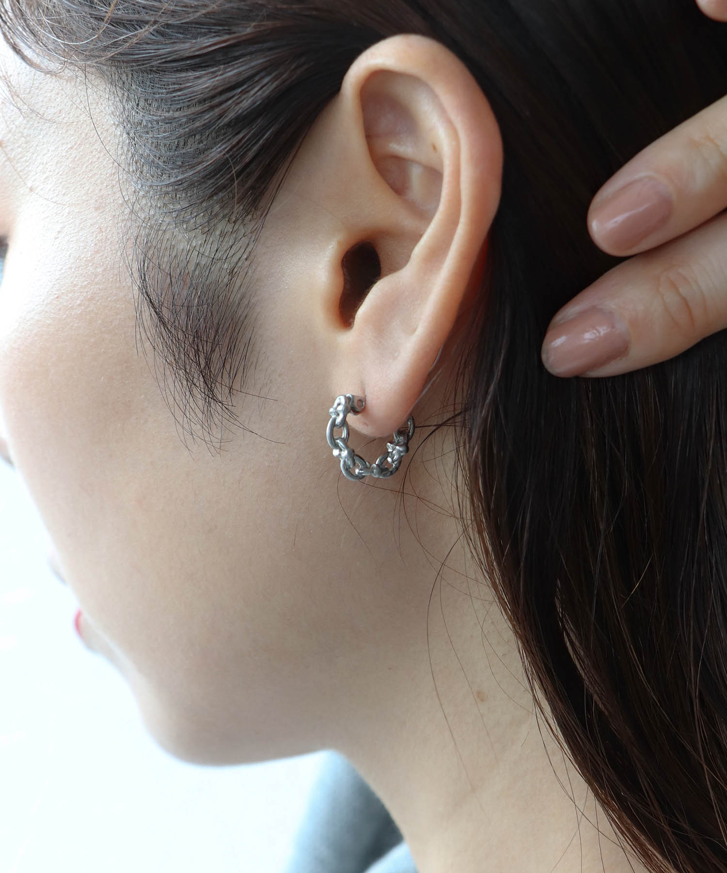 【LIMITED NUMBER】316Lステンレスチェーンワンタッチピアス