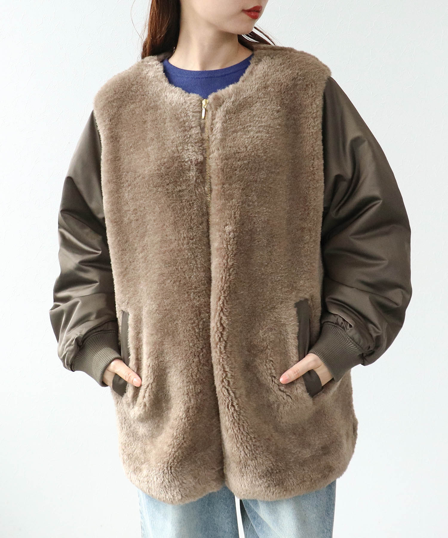 【WEB先行予約】切替ミリタリー袖ジャケット