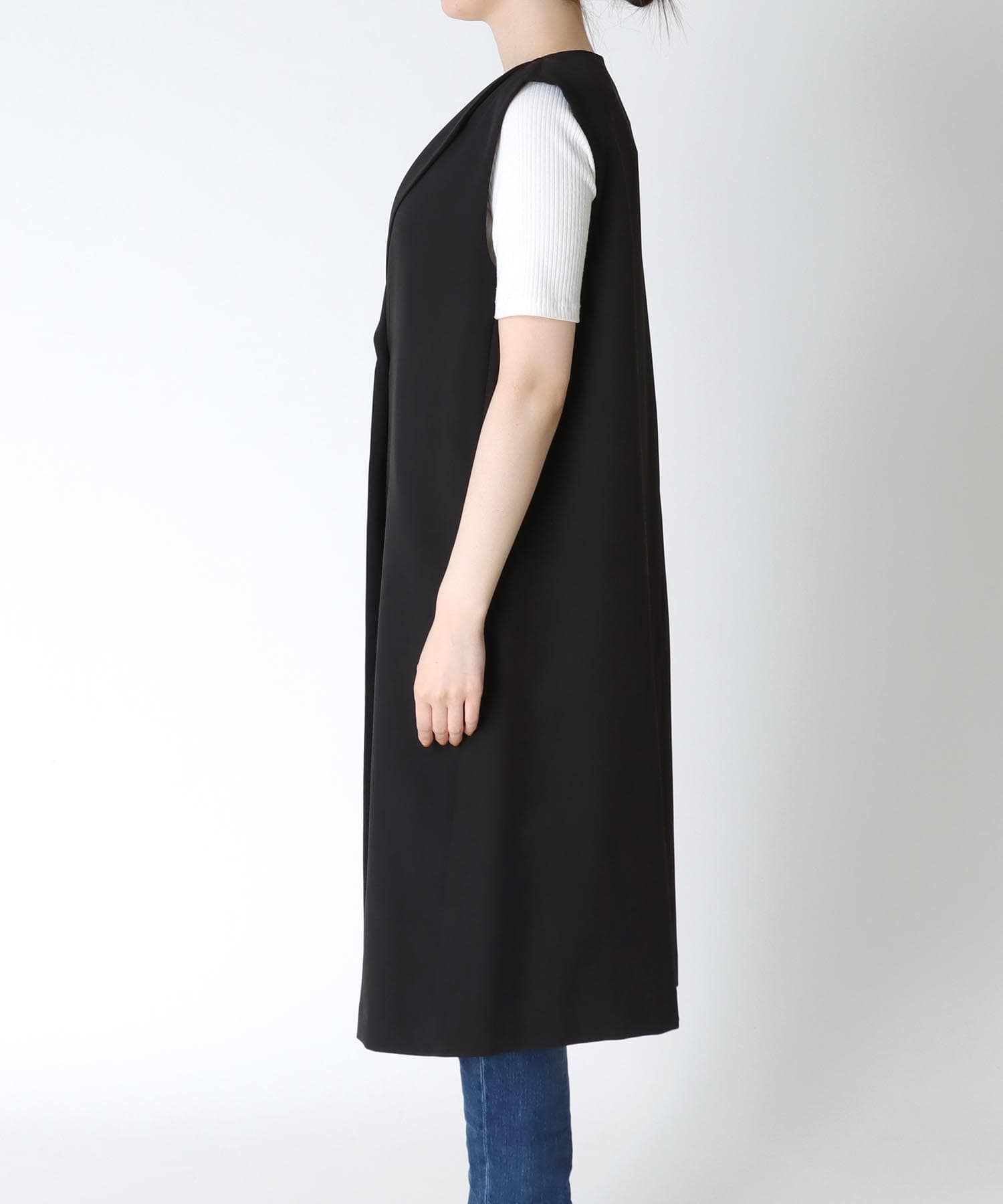 【WEB先行予約】アシメデザインロングジレ