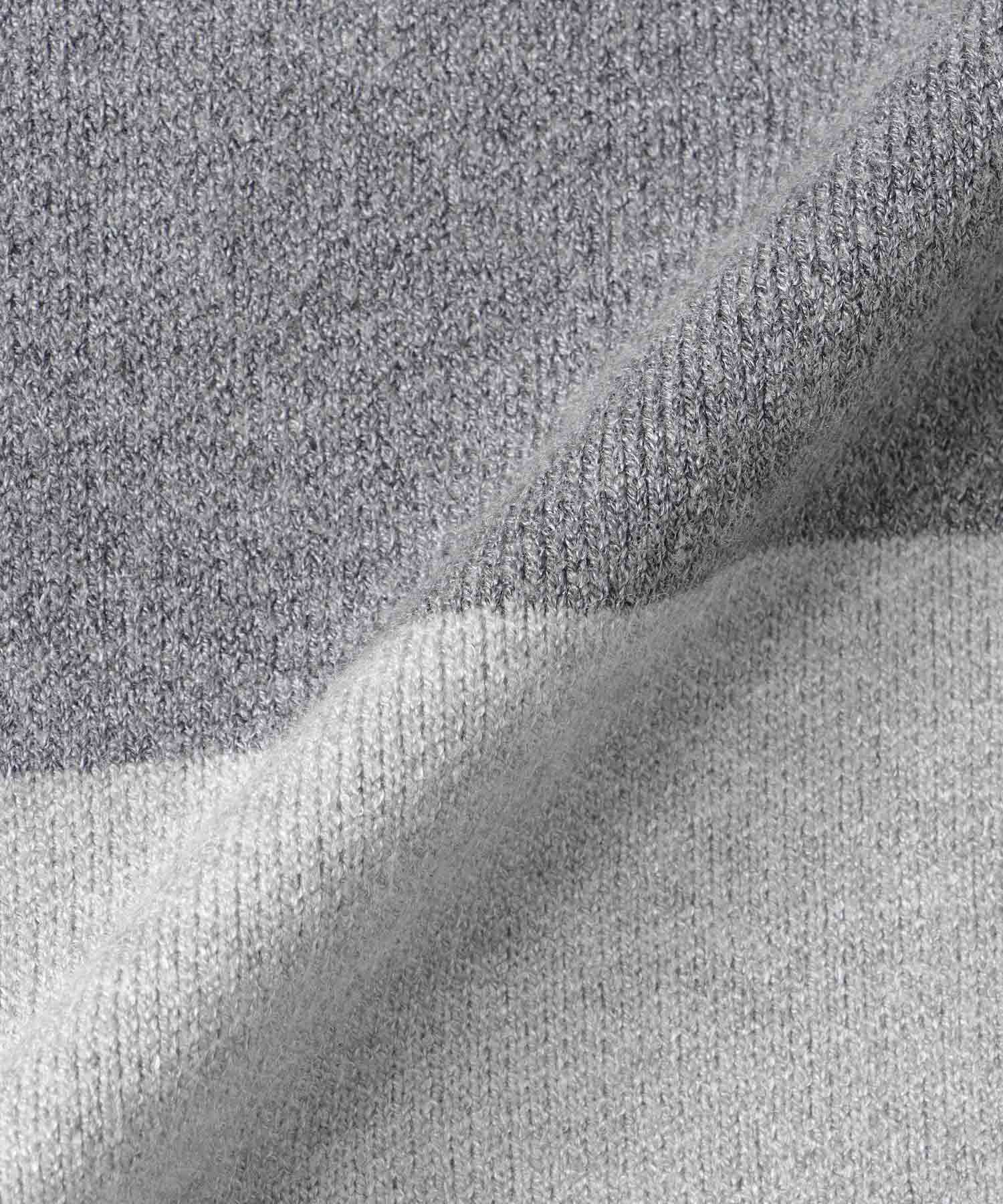 袖ラインハーフジップチュニック