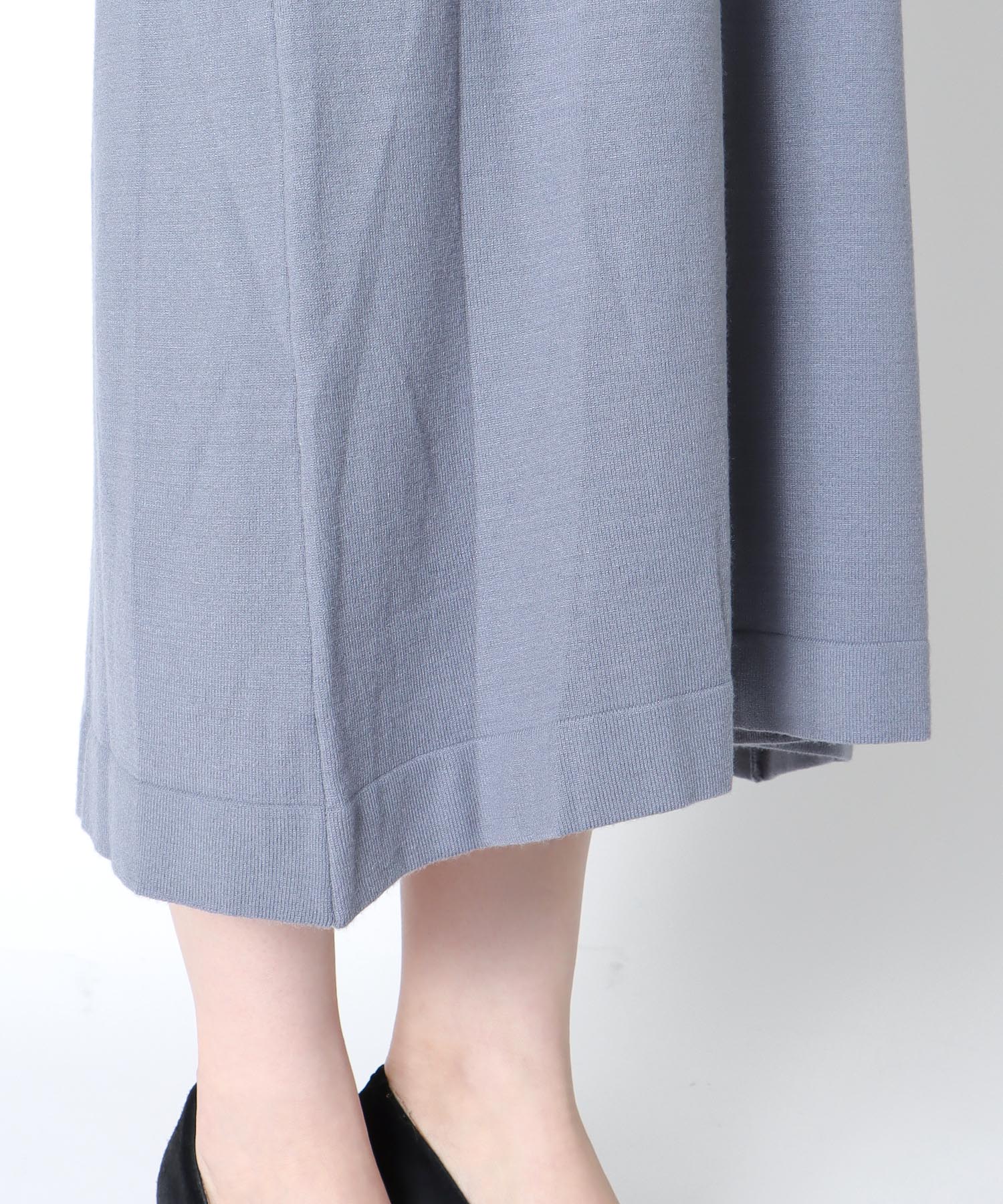 シャギーベストセットニットワンピース