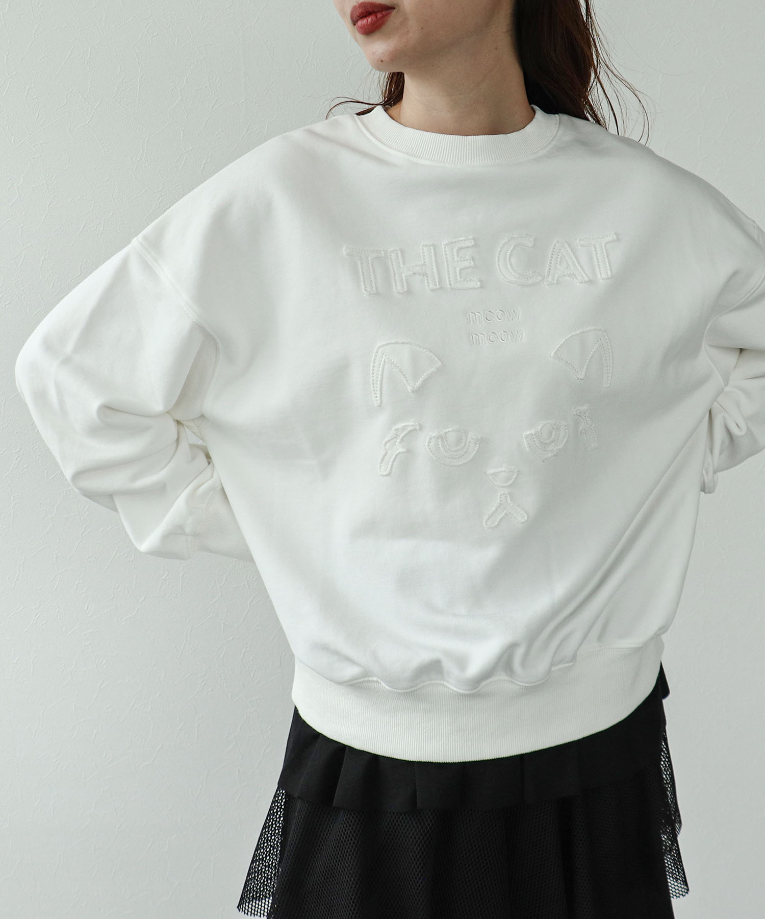 CAT刺繍スウェット