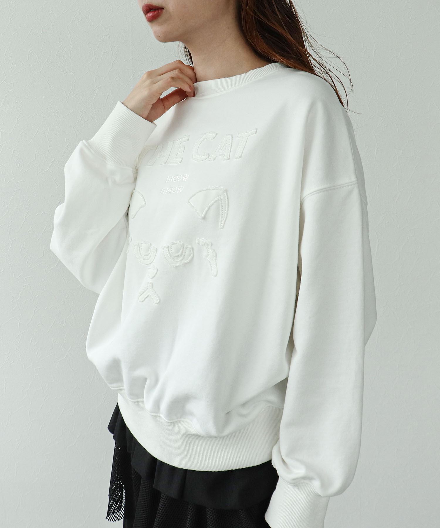 CAT刺繍スウェット