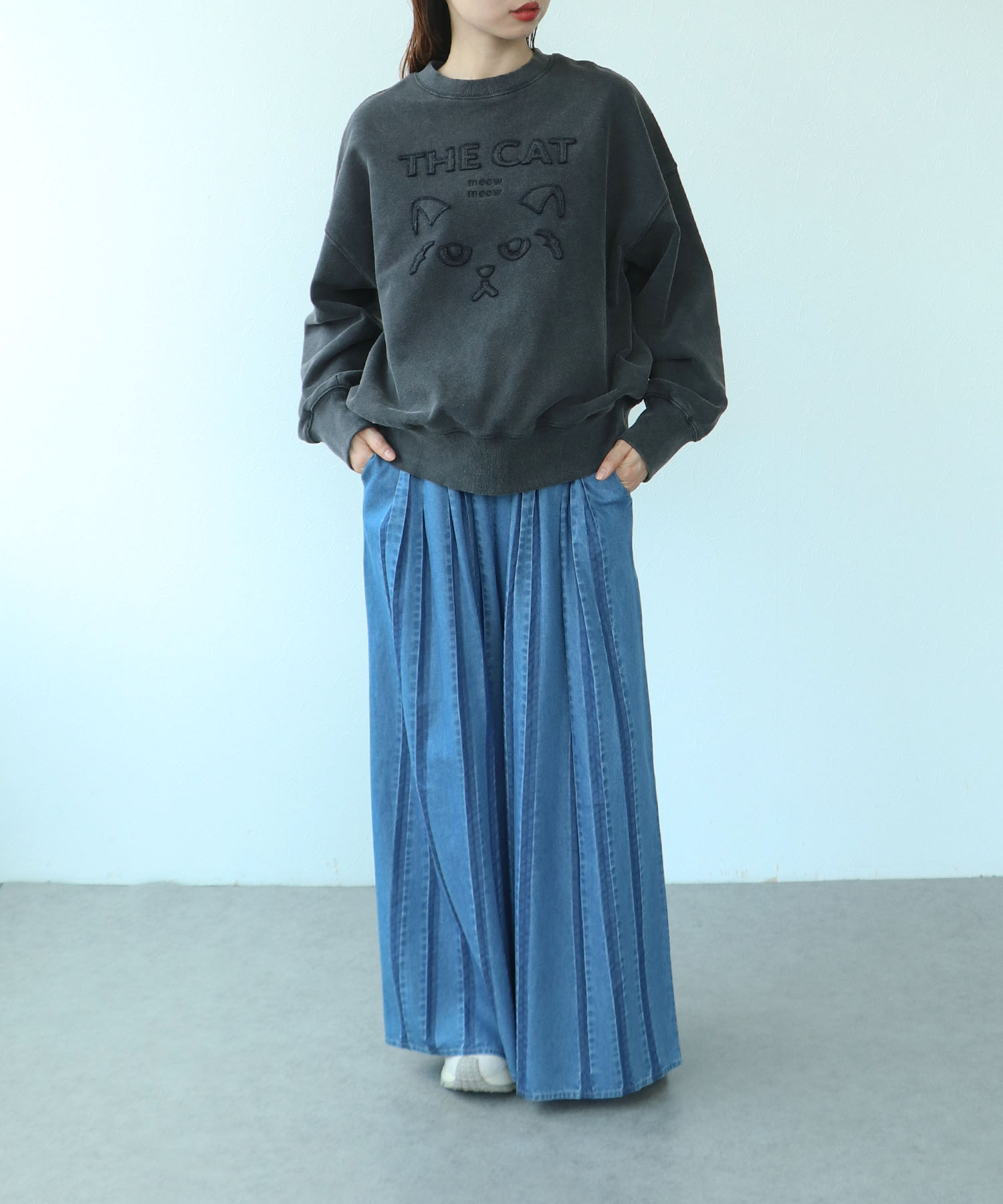 CAT刺繍スウェット