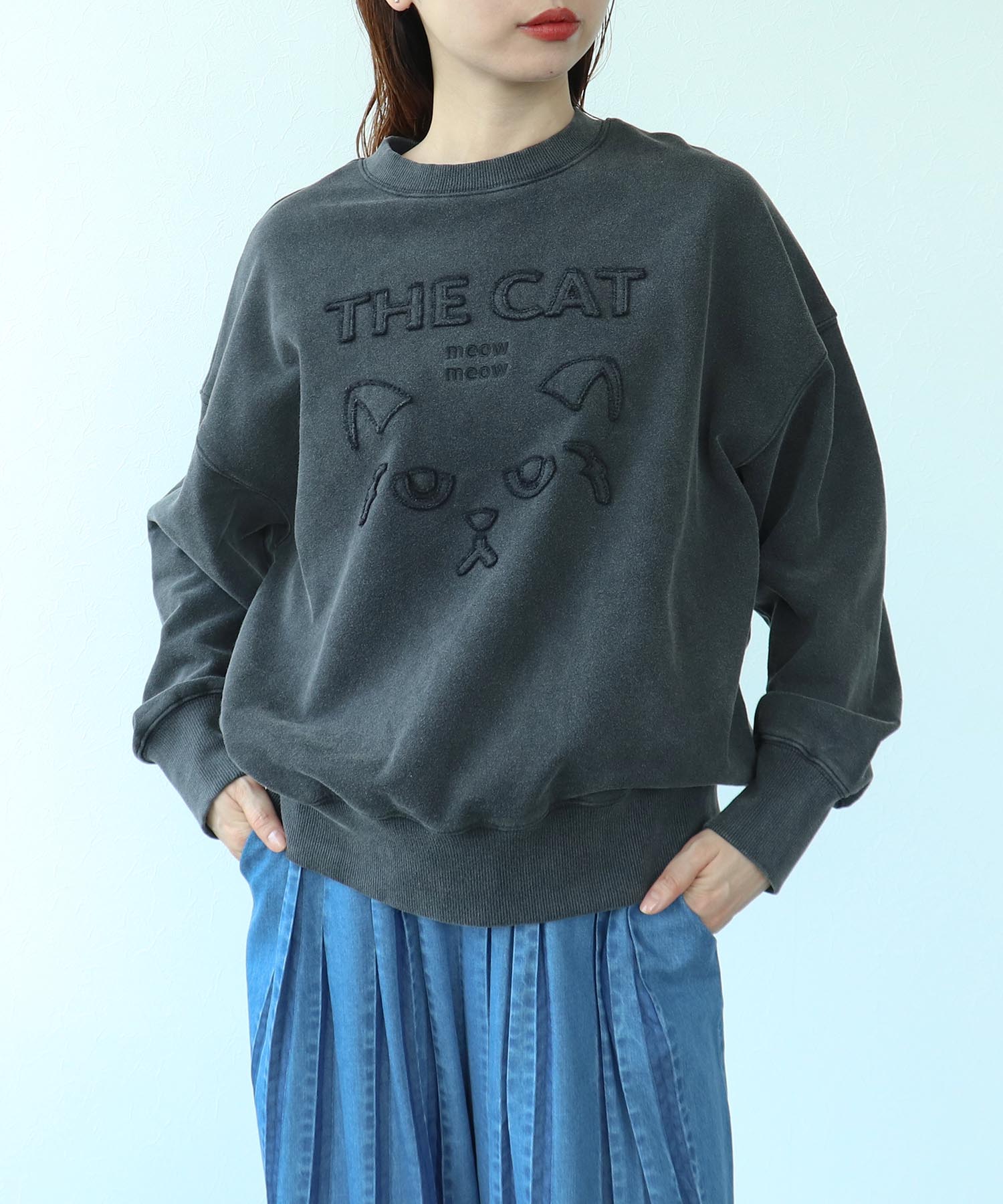 CAT刺繍スウェット