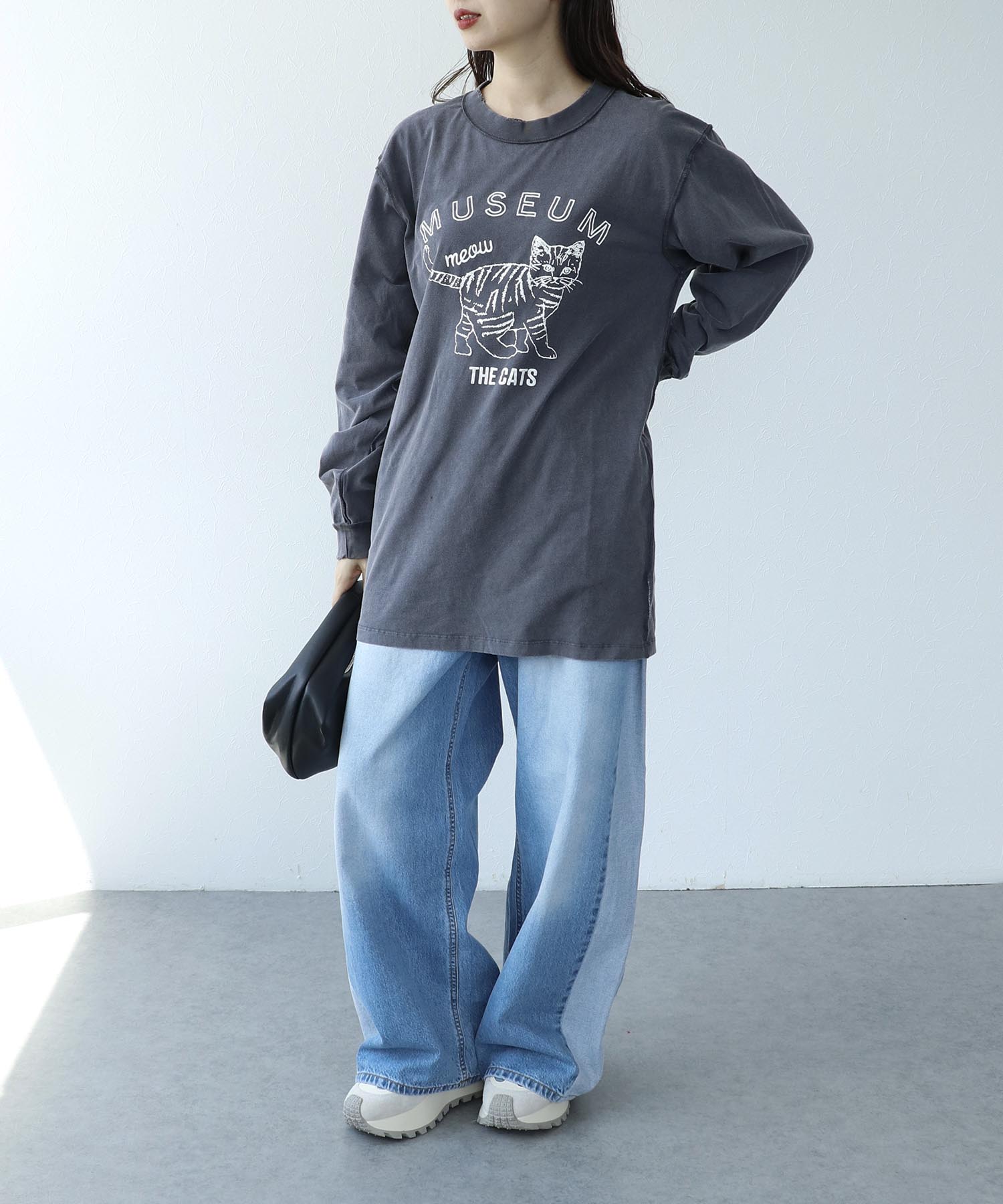CATピグメントロングTシャツ