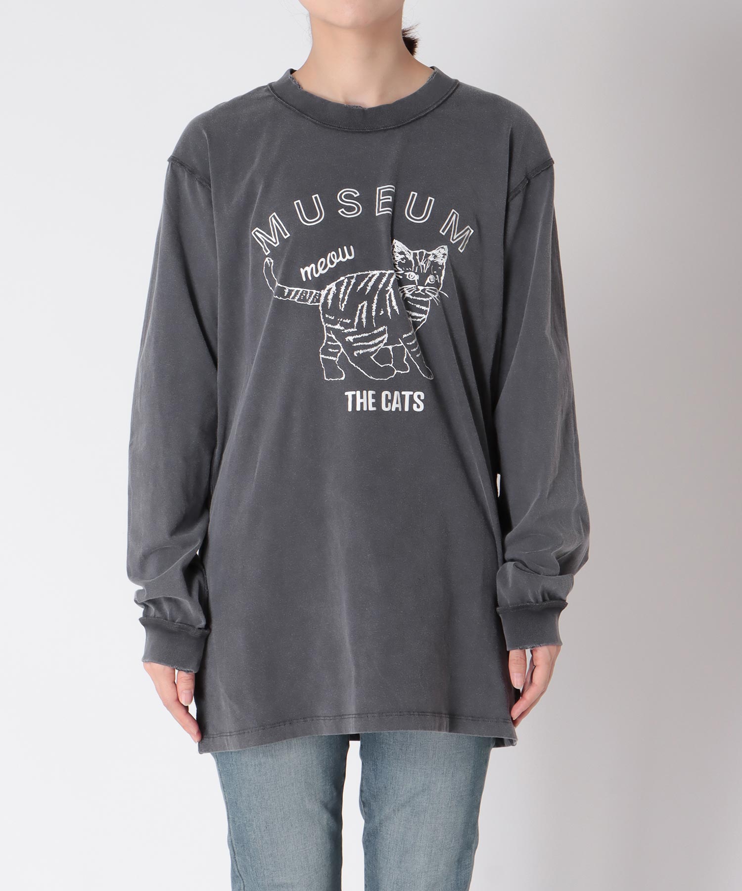CATピグメントロングTシャツ